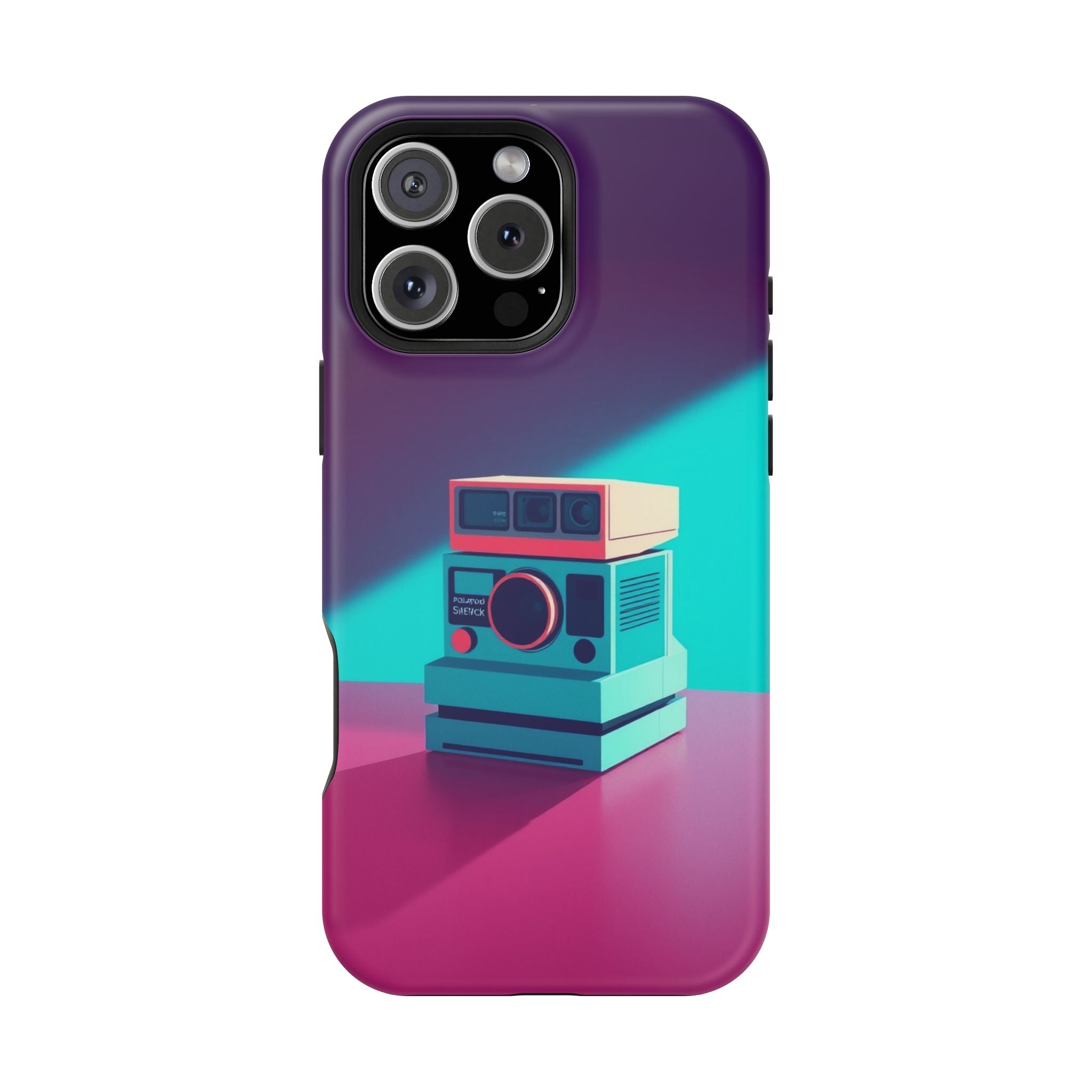 iPhone Polaroid Stack Memory Pop Art Bold Slim Everyday Designer Case · iPhone C