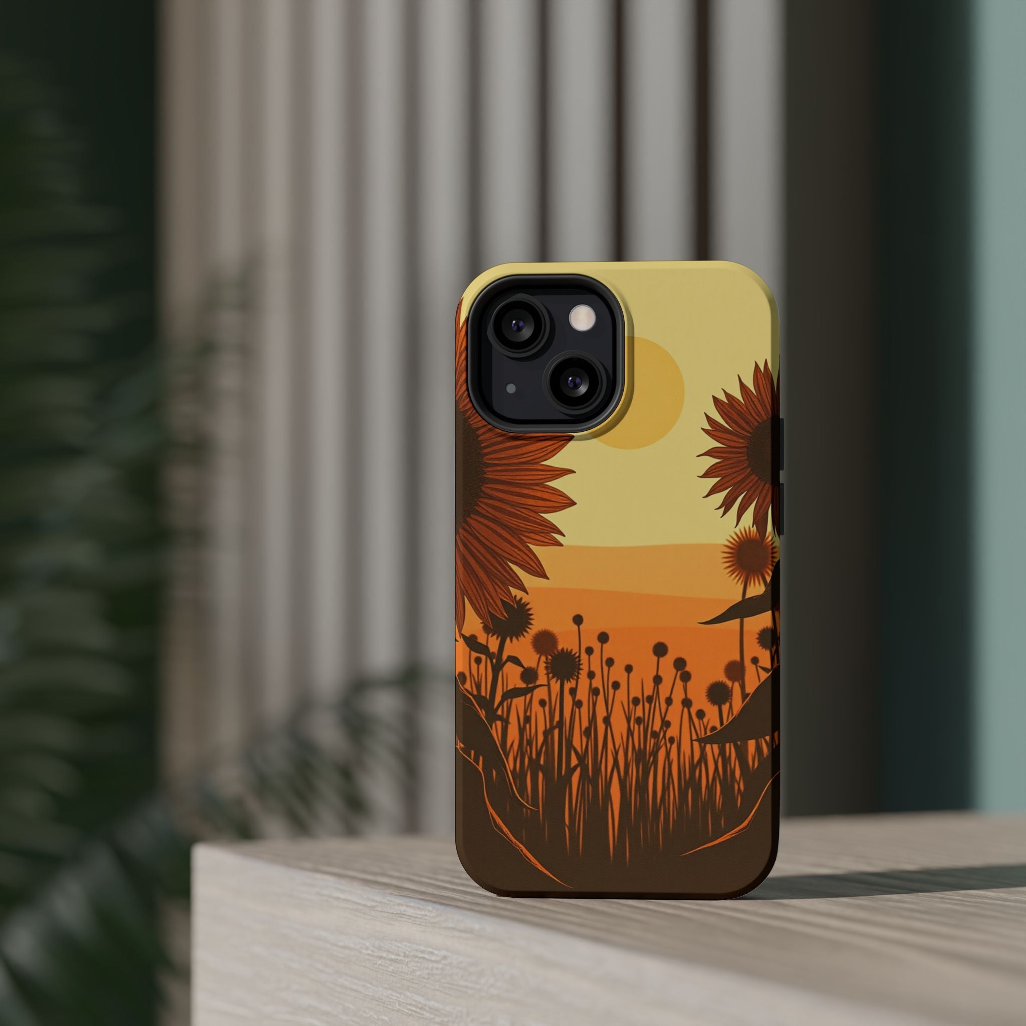 iPhone Serene Sunflower Prairie Design Slim Everyday Designer Case · iPhone Case