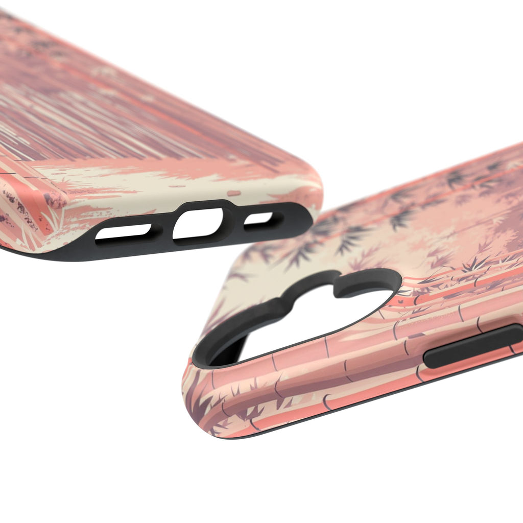 iPhone Rose Pink And Cream Bamboo Grove Slim Everyday iPhone 19 · iPhone Case