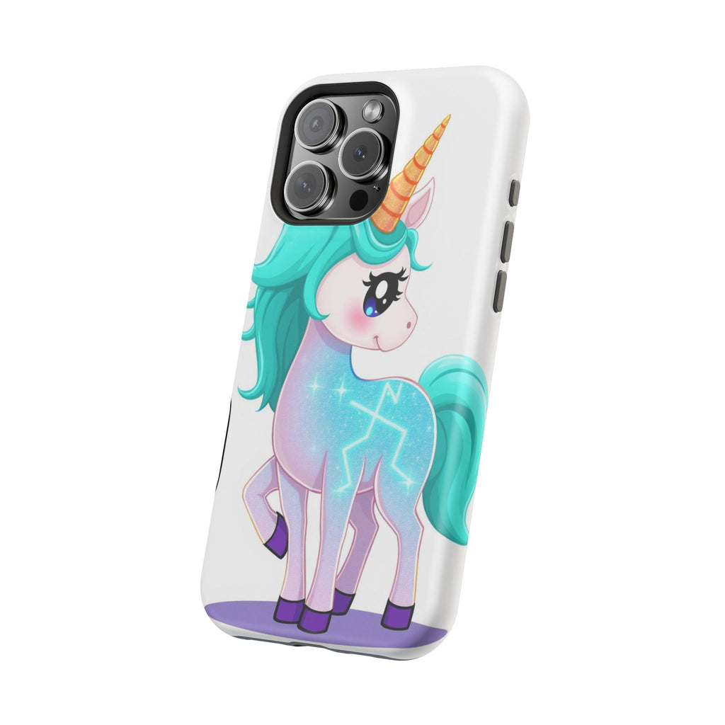 iPhone Turquoise Sparkle Unicorn Kids Fun iPhone Phone Case Gift · iPhone Case