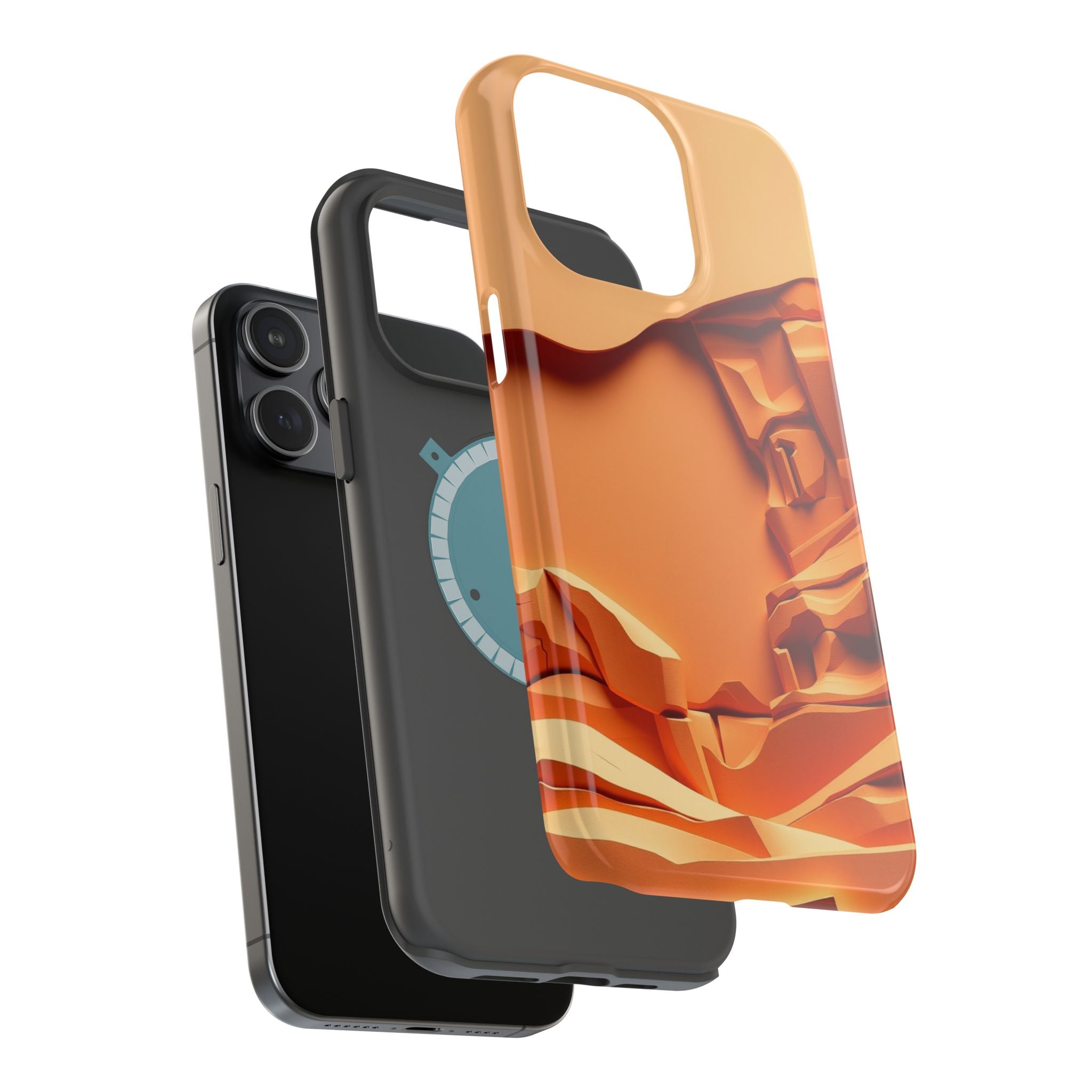 iPhone Burnt Orange And Sand Canyon Wall Slim Everyday iPhone 12 · iPhone Case