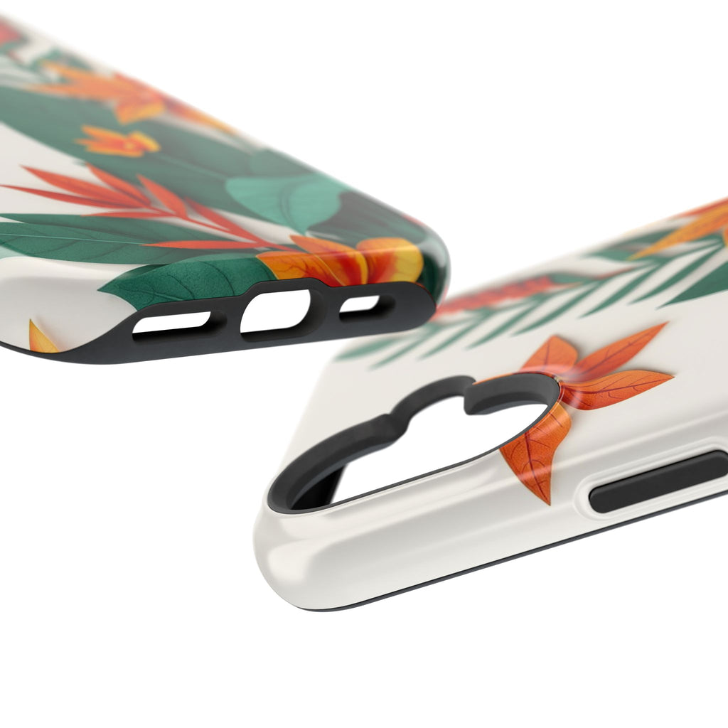 iPhone Jungle Floral Paper Cut Art Bold Modern Everyday Snap Case · iPhone Case