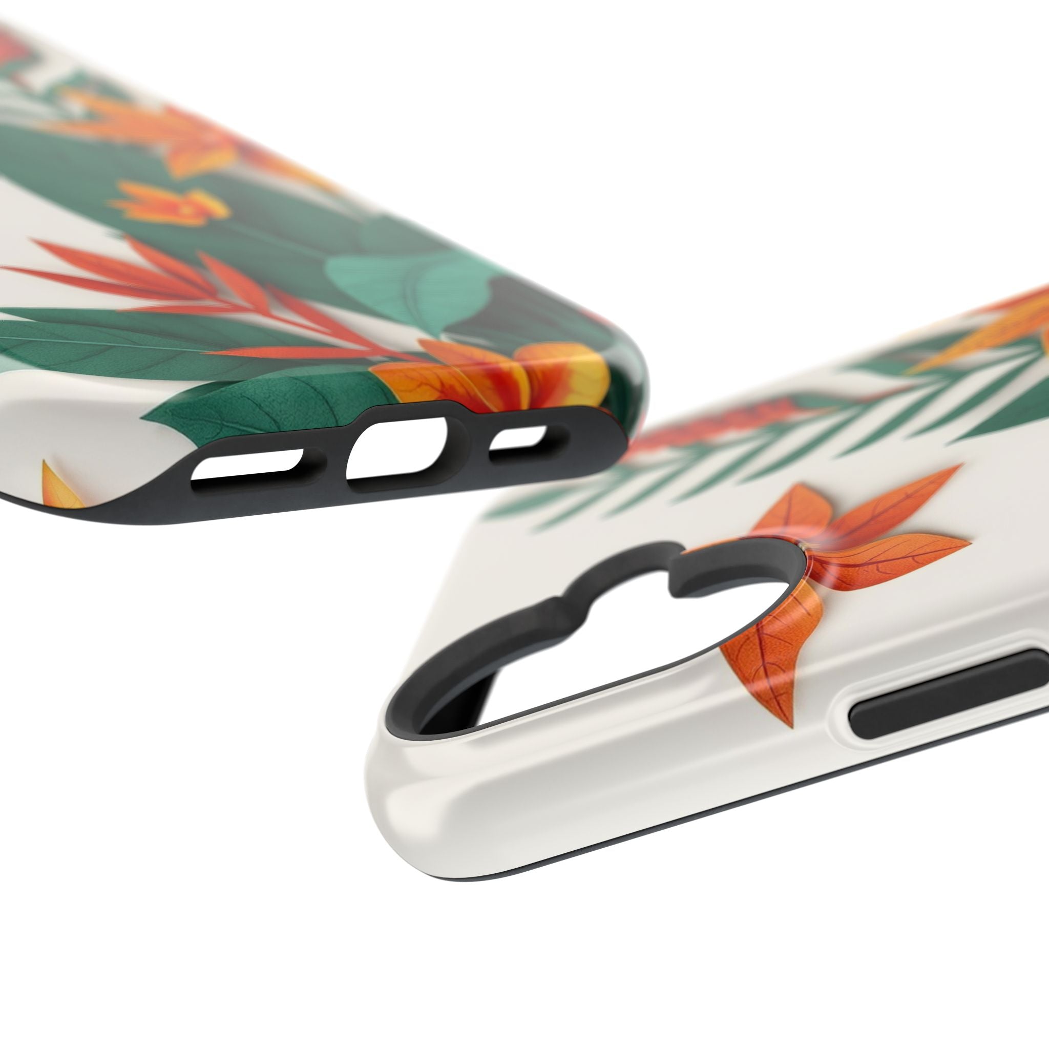 iPhone Jungle Floral Paper Cut Art Bold Modern Everyday Snap Case · iPhone Case