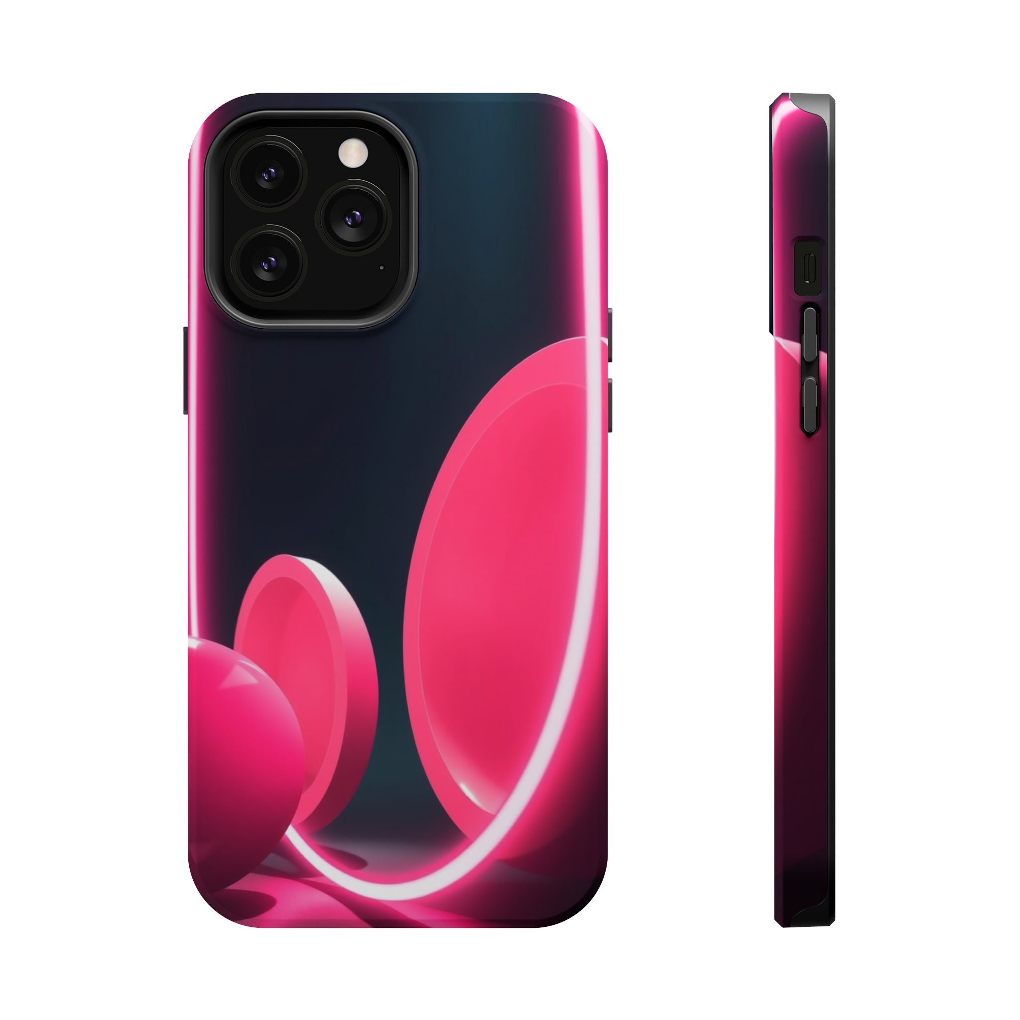 iPhone 1960s Mod Circles Neon Cyberpunk Slim Everyday Designer Case · iPhone Cas