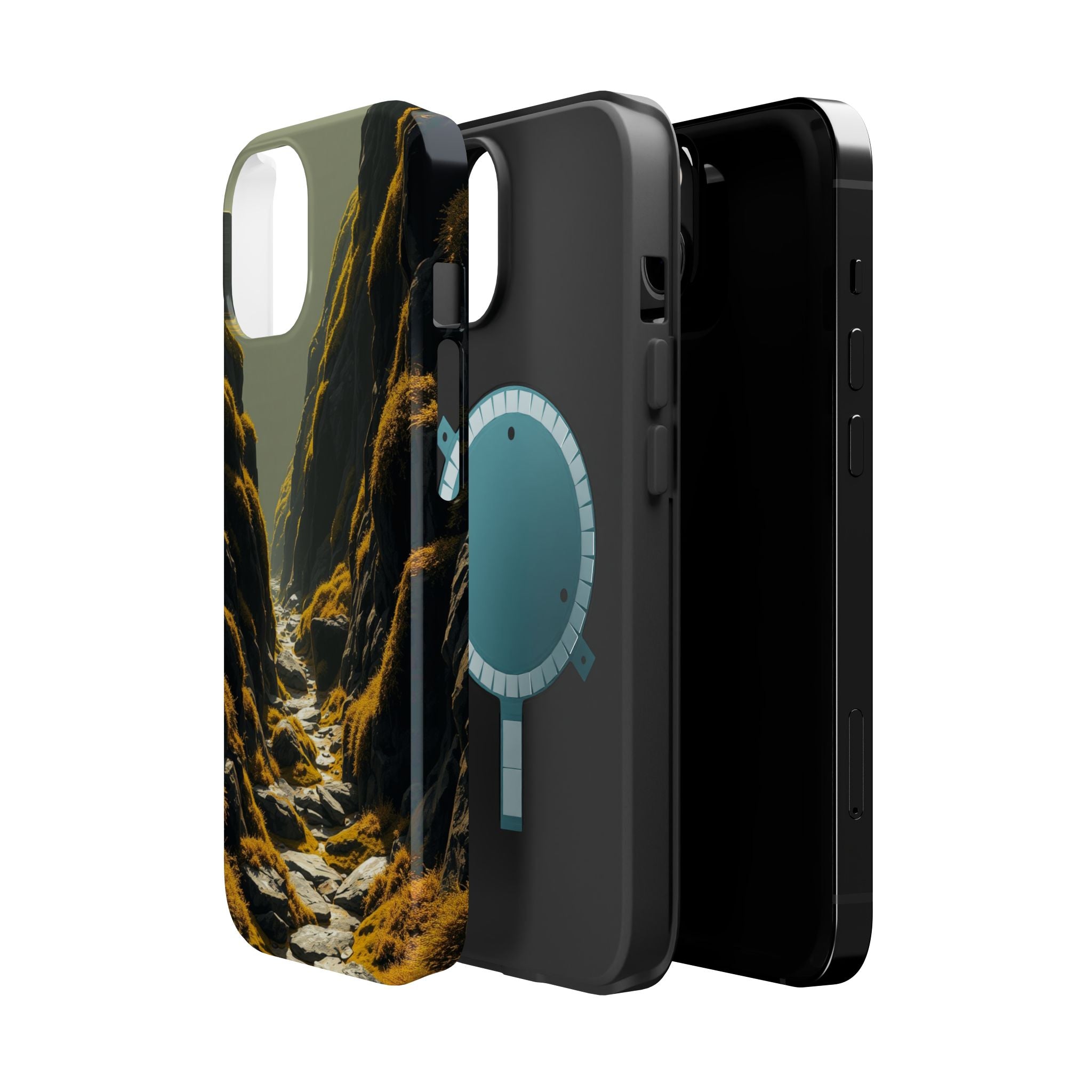 iPhone Moss Covered Rocks Enchanted Art Slim Everyday iPhone 14 · iPhone Case