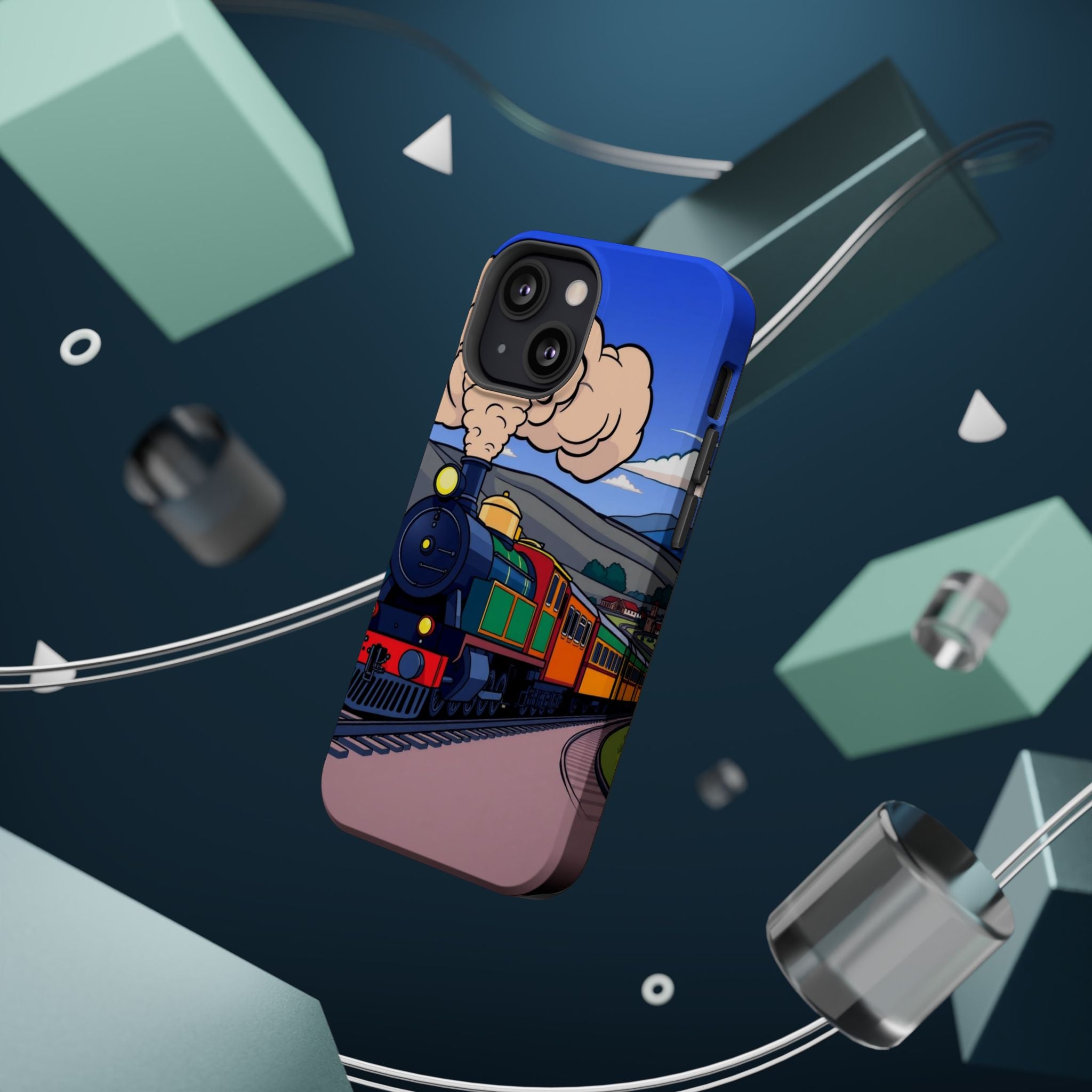 iPhone Steam Locomotive Puff Kids Fun iPhone Phone Case Gift Slim · iPhone Case