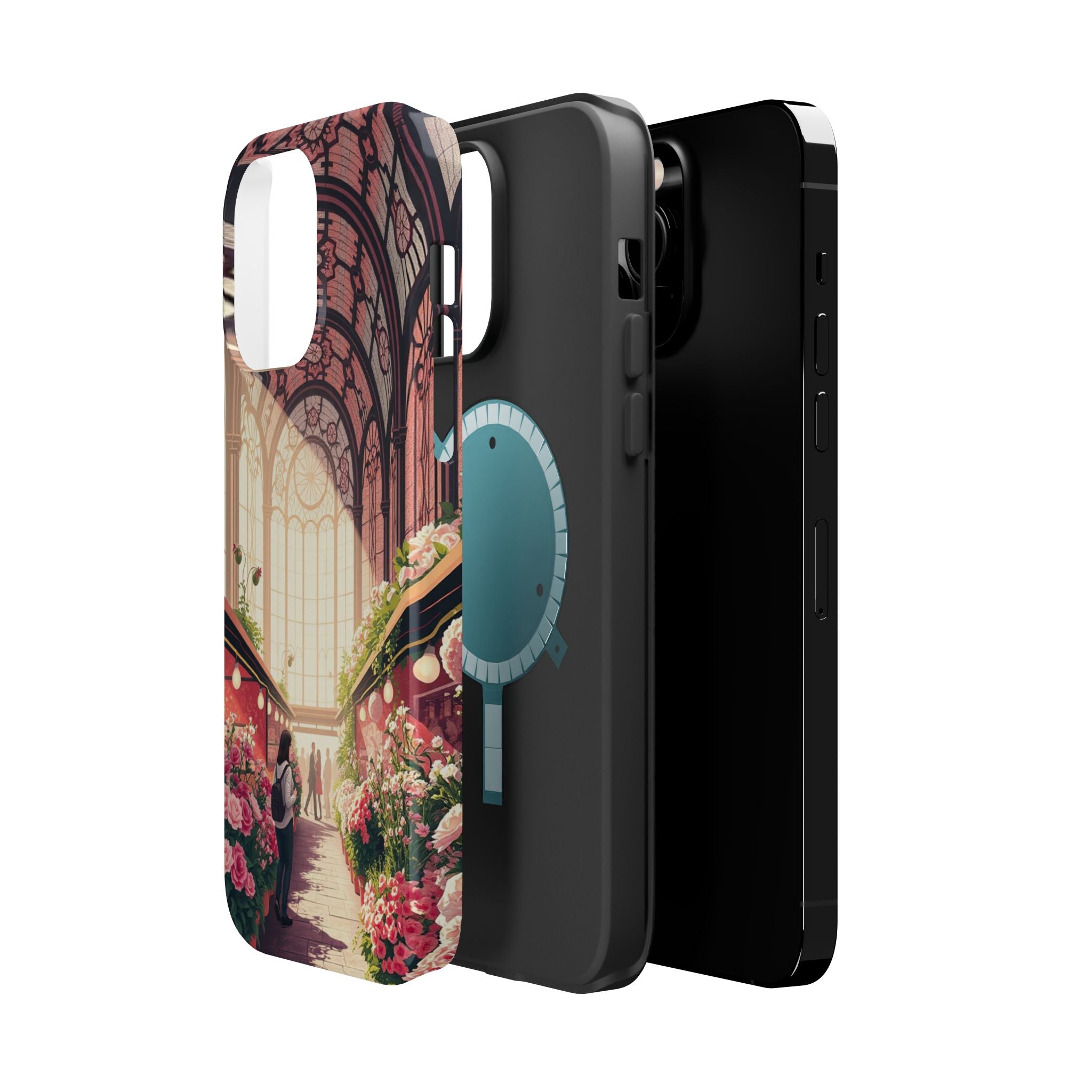 iPhone Flower Market Stained Glass Bold Modern Everyday Snap Case · iPhone Case