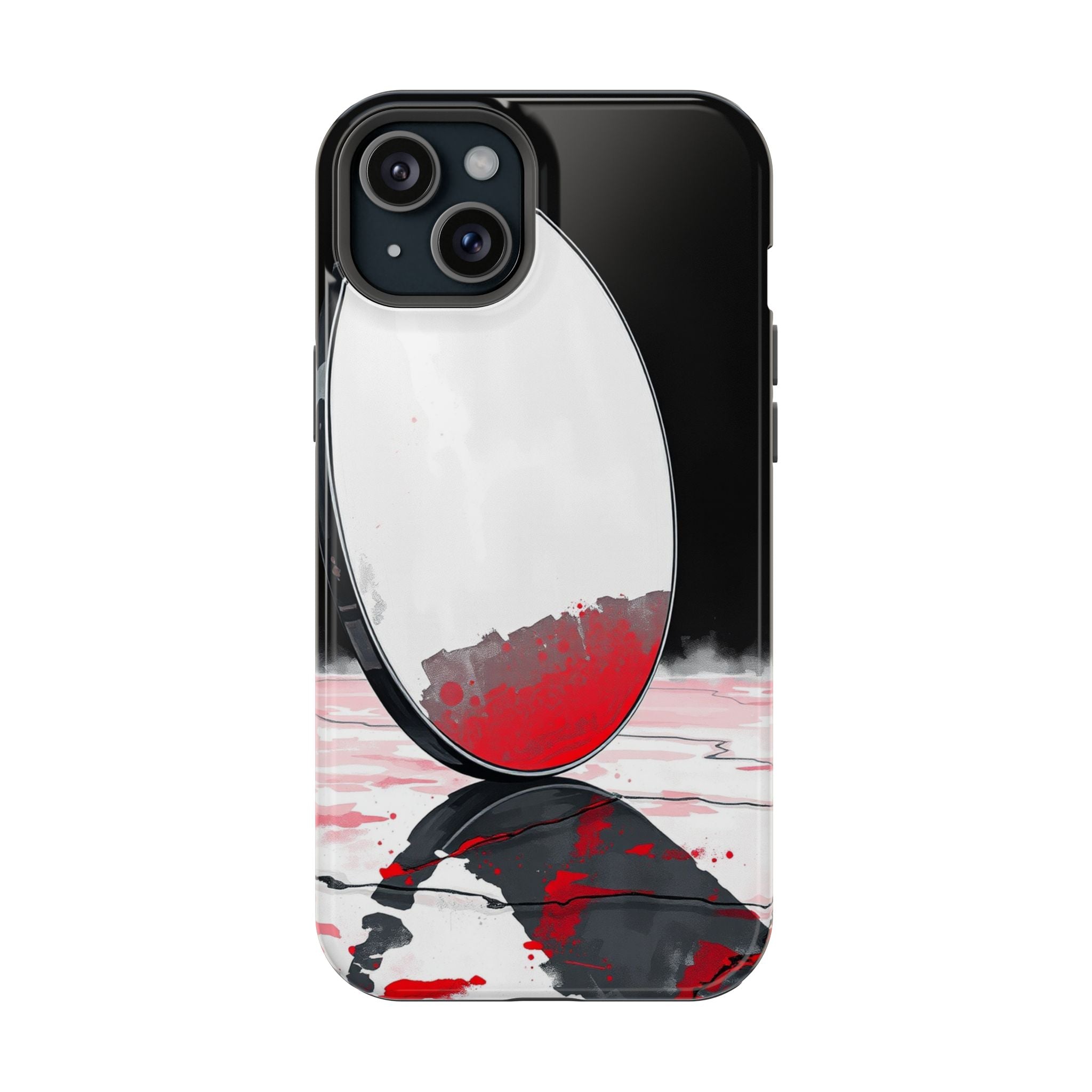 iPhone Earthy Salt Flat Mirror Design Slim Everyday Designer Case · iPhone Case