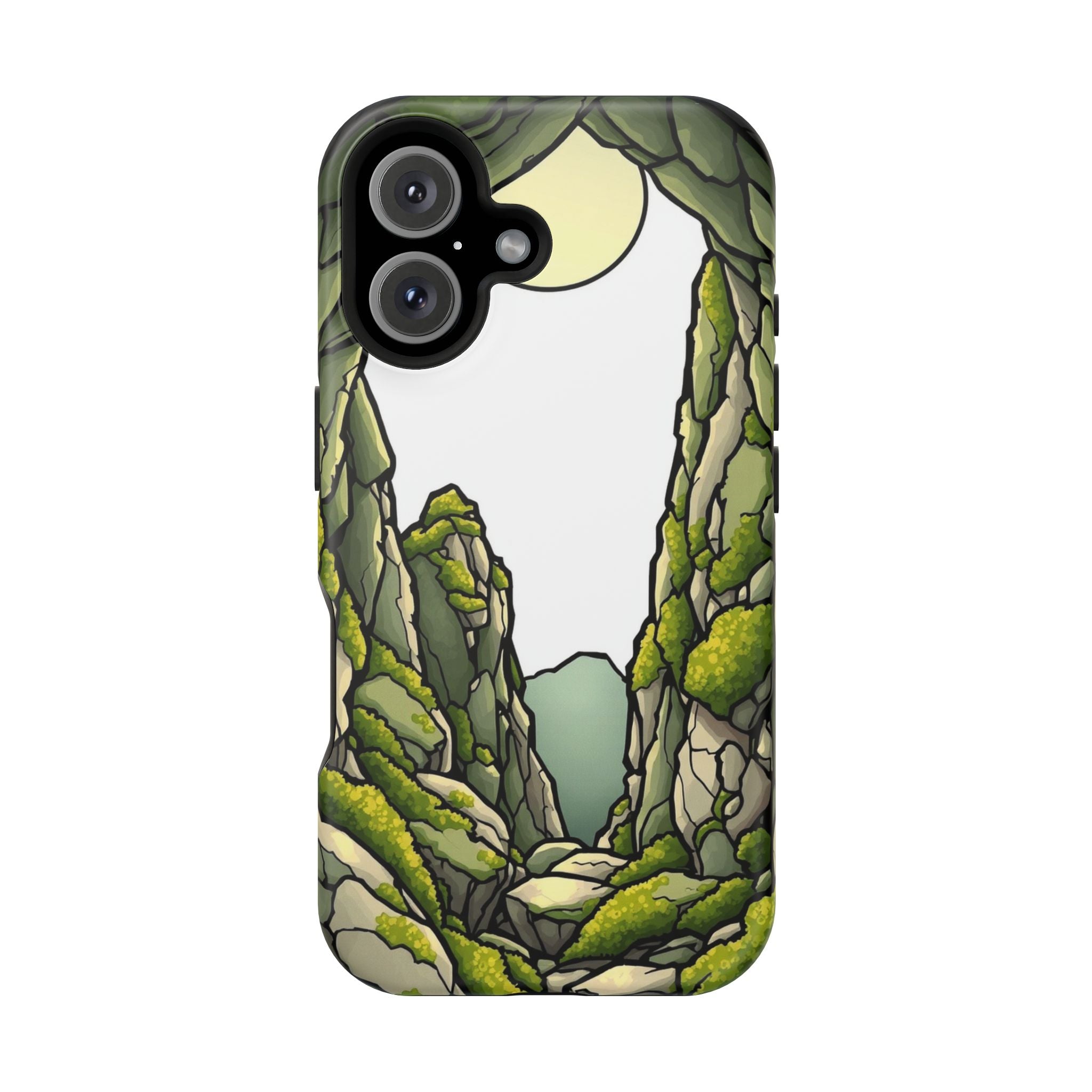 iPhone Sage And Ivory Moss Covered Rocks Slim Everyday iPhone Designer · iPhone