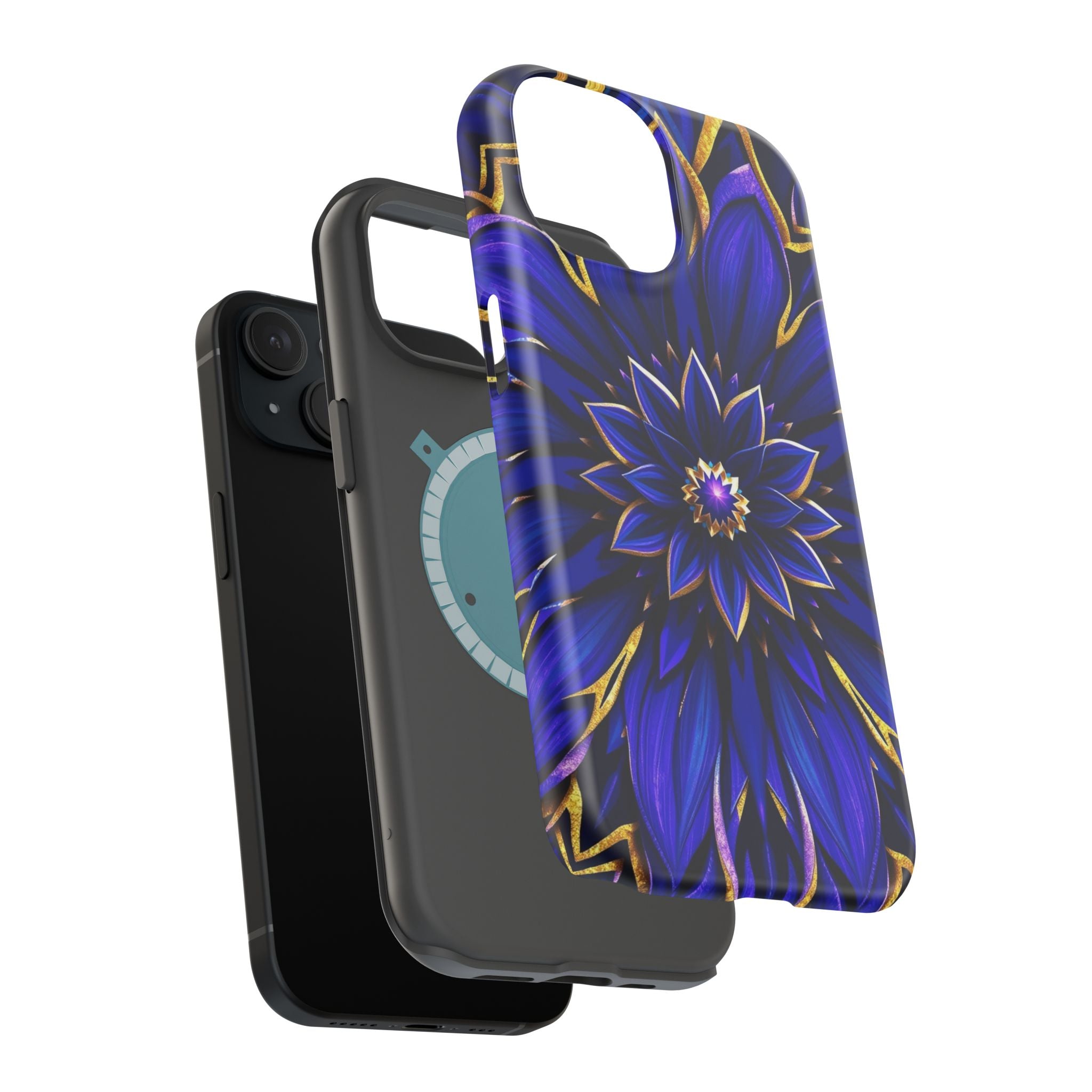 iPhone Floral Mandala Electric Art 14 Slim Everyday Designer Case · iPhone Case
