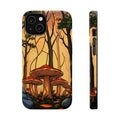 iPhone Sunset Amber And Peach Mushroom Forest Slim iPhone Everyday · iPhone Case