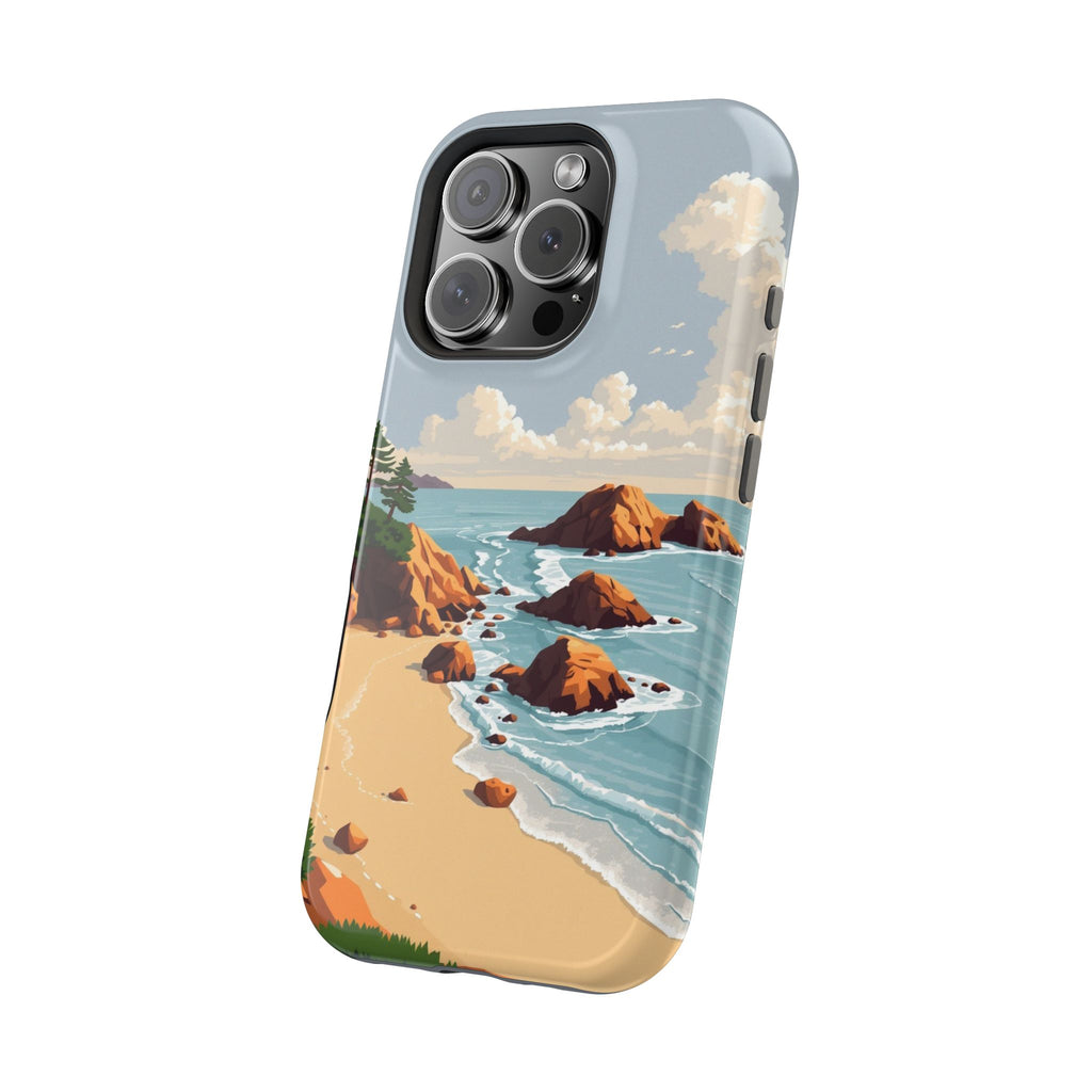 iPhone Mustard And Rust Pebble Beach Slim Everyday Designer Case · iPhone Case