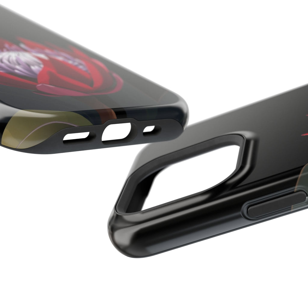 iPhone Black And Crimson Protea Bold Slim Everyday Designer Case · iPhone Case