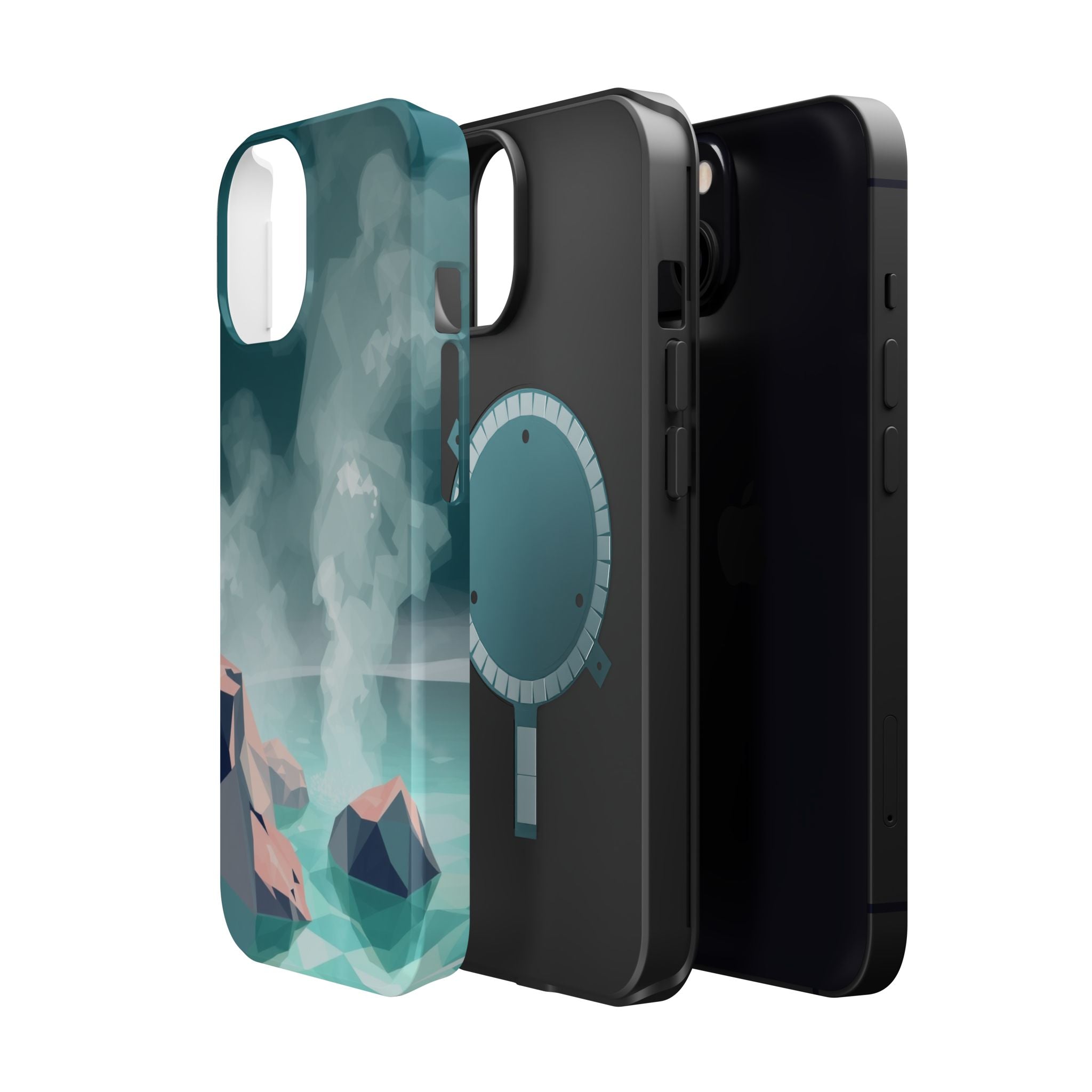 iPhone Mint And Blush Hot Spring Steam Slim Everyday iPhone 10 Designer · iPhone