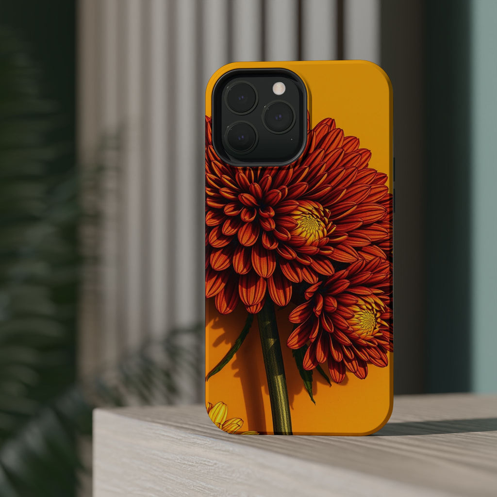 iPhone Mustard And Rust Ranunculus Stack Slim Everyday iPhone 14 · iPhone Case