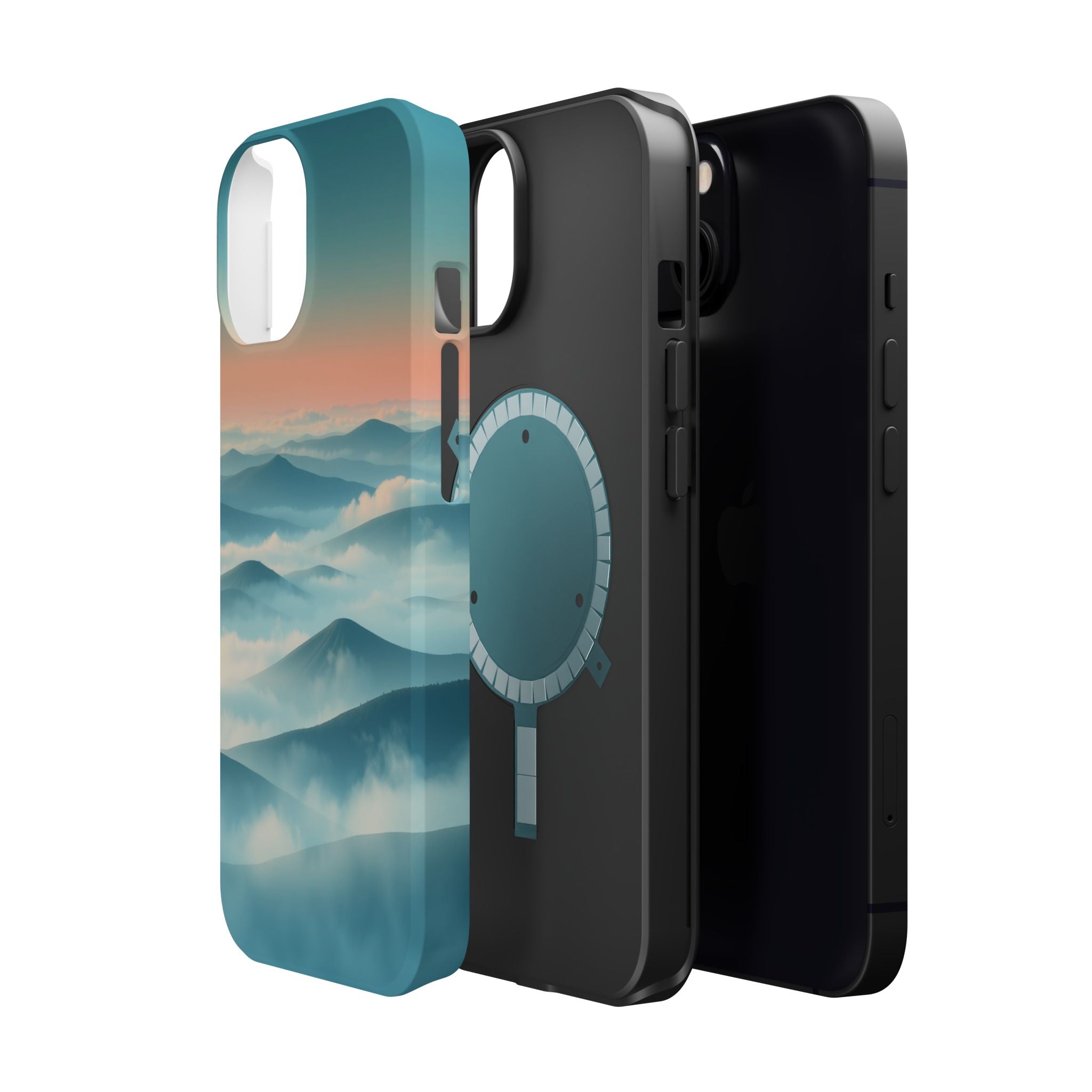 iPhone Fog Rolling Over Hills Electric Art Slim iPhone 17 Everyday · iPhone Case