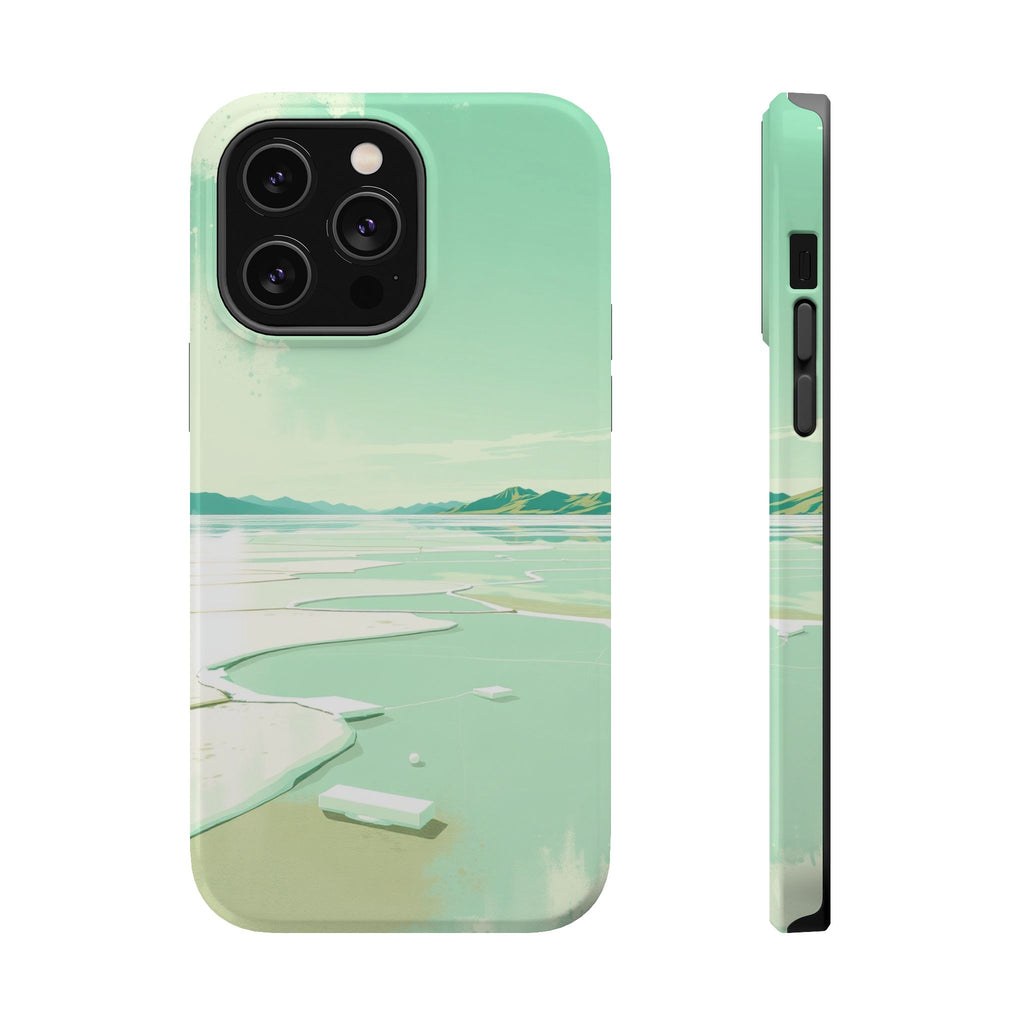 iPhone Vibrant Salt Flat Mirror Design Slim Everyday Designer Case · iPhone Case