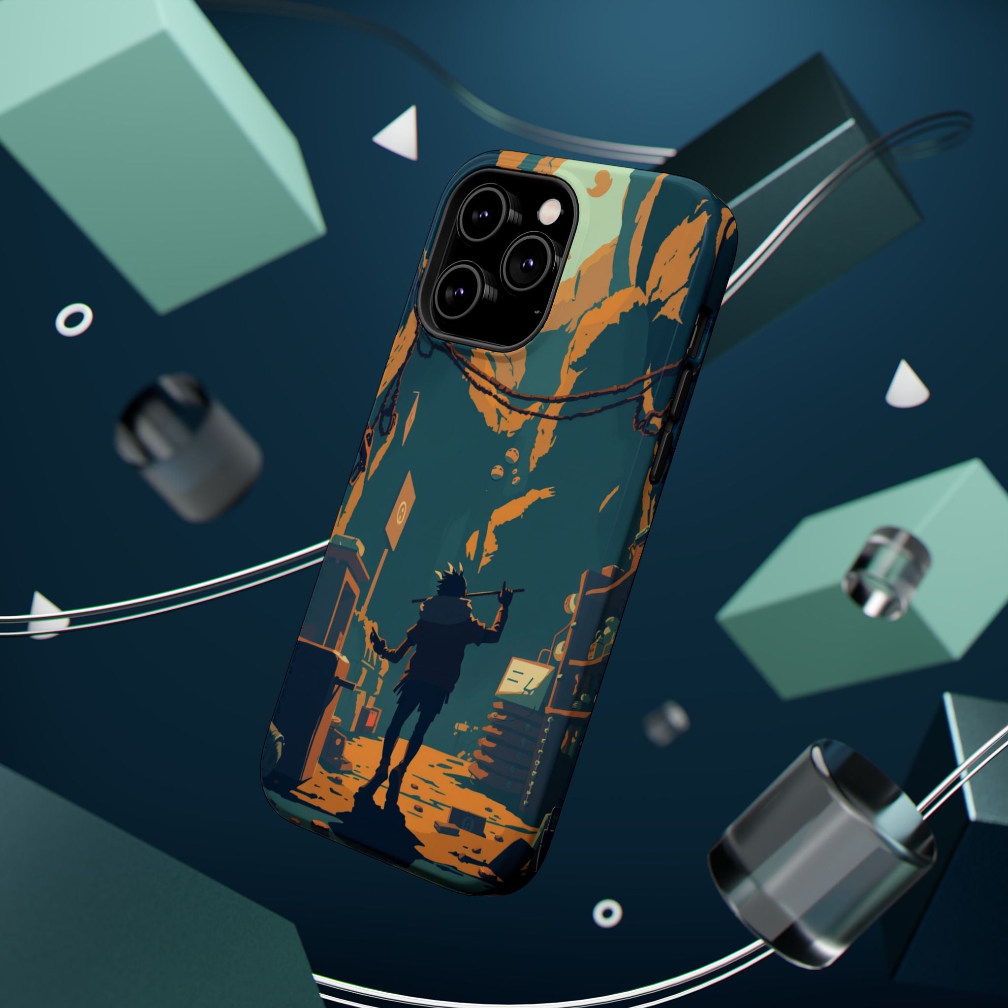iPhone Mustard And Rust Unhinged in a Cute Way Soft Finish Everyday Case · iPhon