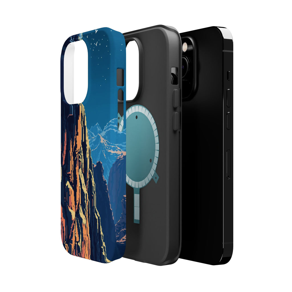 iPhone Midnight Blue And Silver Canyon Wall Slim iPhone Everyday · iPhone Case