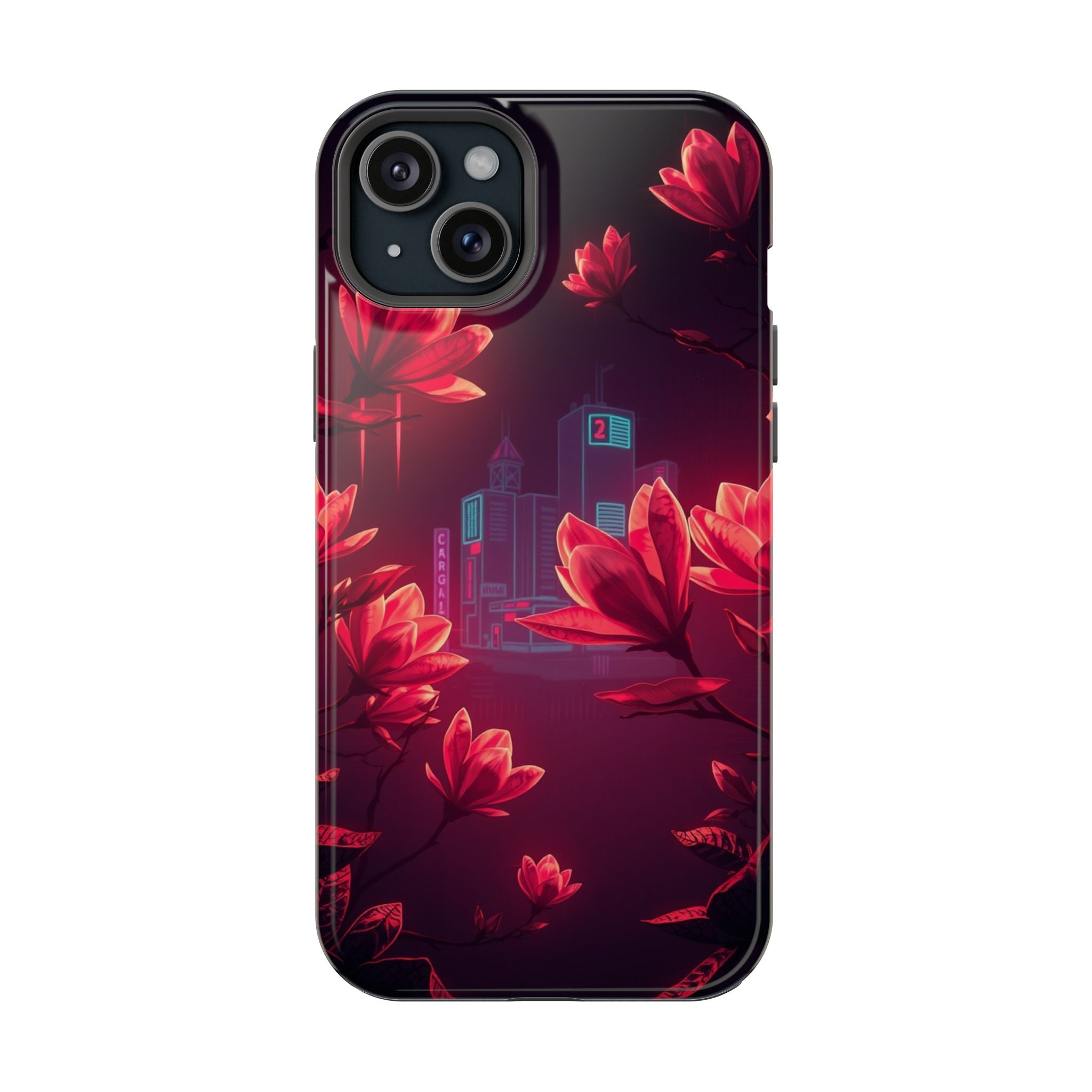 iPhone Charcoal And Copper Magnolia Dream Slim iPhone Everyday Designer · iPhone