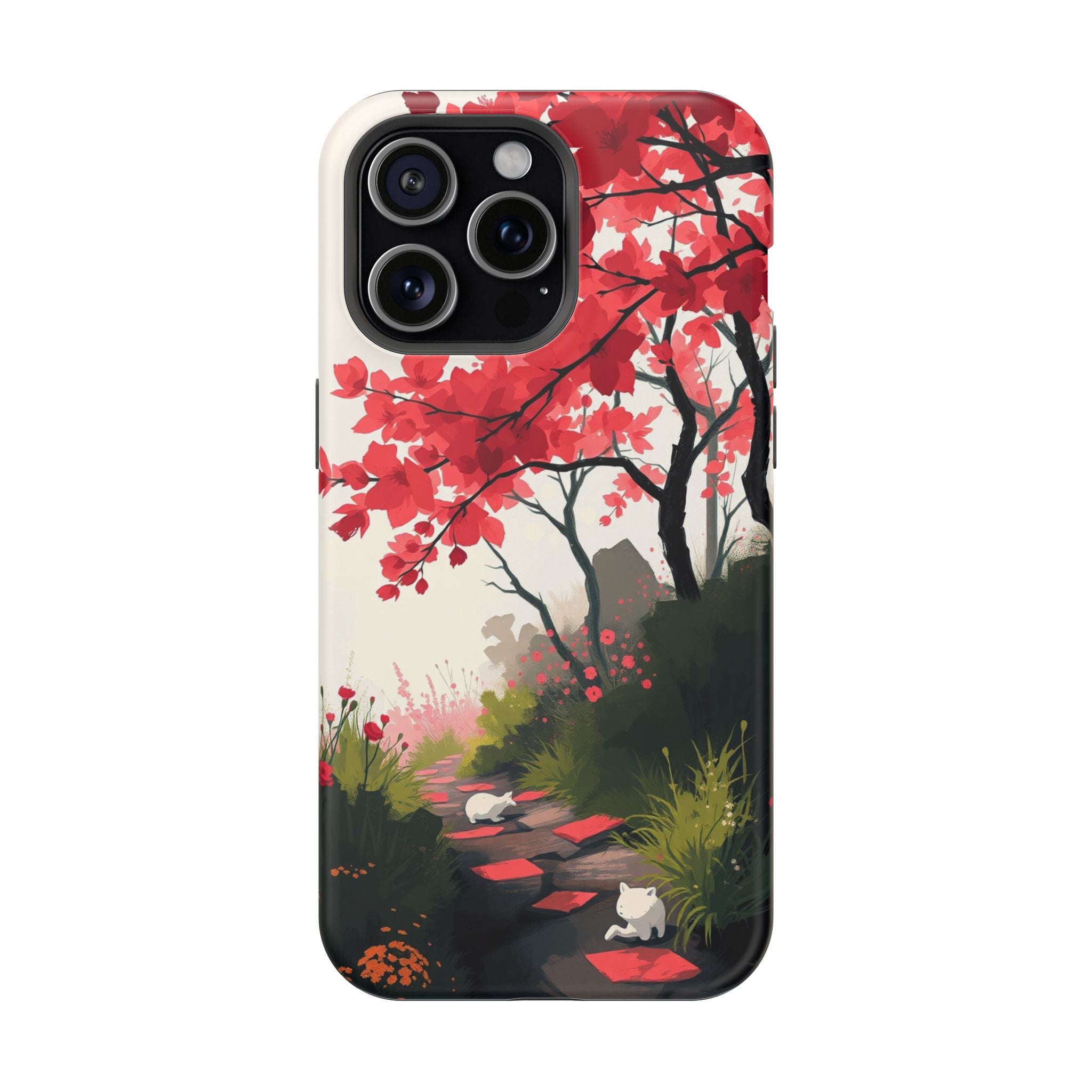 iPhone Blossom Trail Oil Painting Impressionist Soft iPhone Finish · iPhone Case