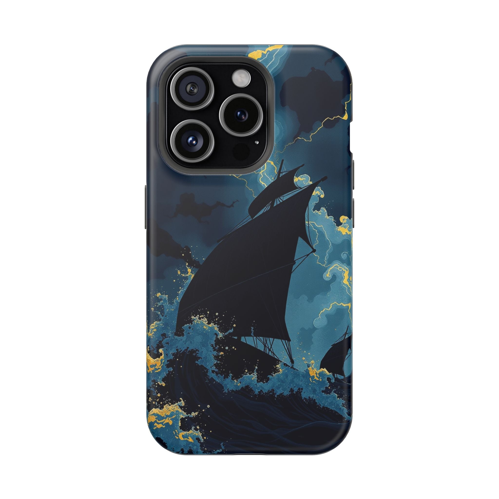 iPhone Black And Crimson Storm at Sea Slim Everyday Designer Case · iPhone Case