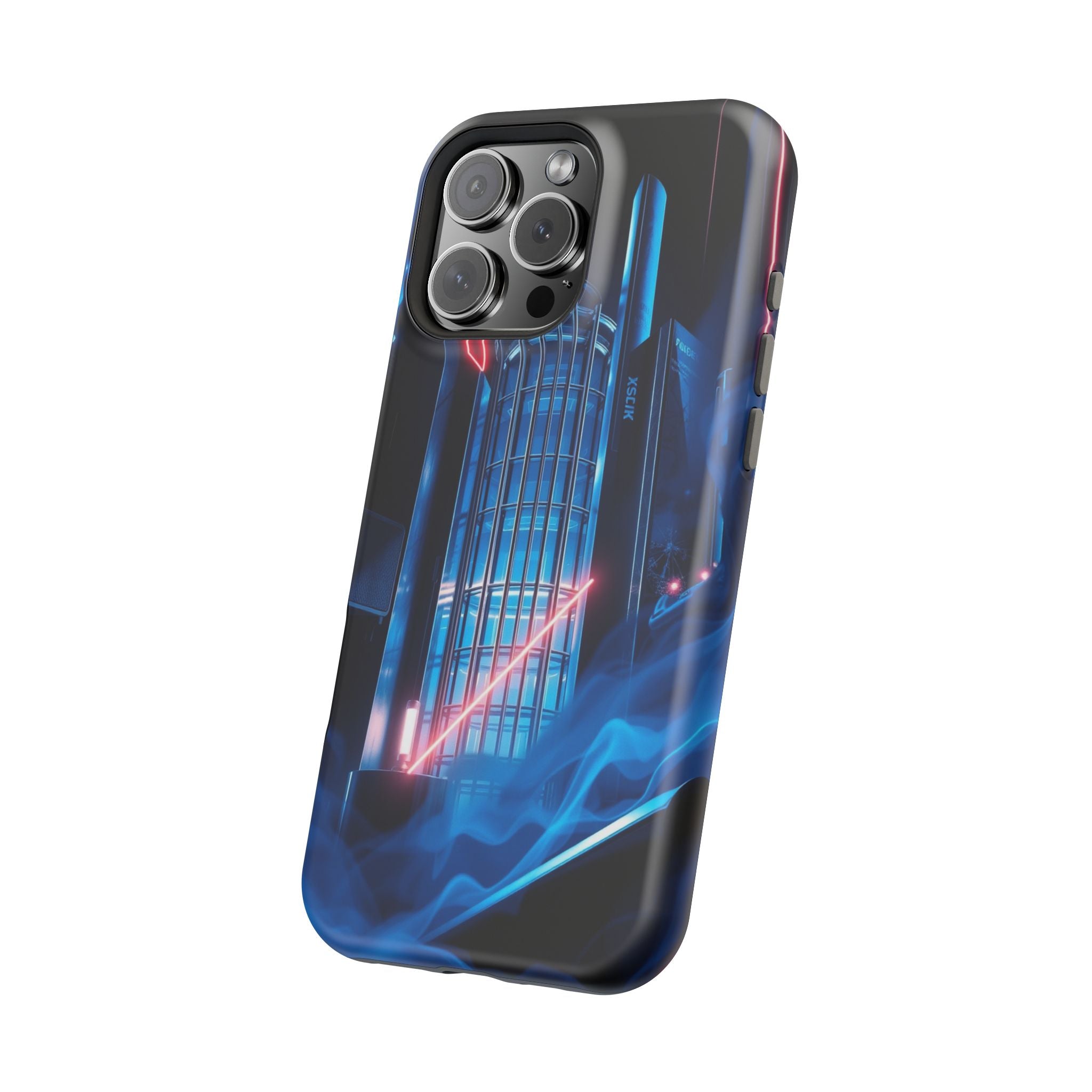 iPhone Midnight Blue And Silver Bauhaus Composition Slim Snap Case · iPhone Case