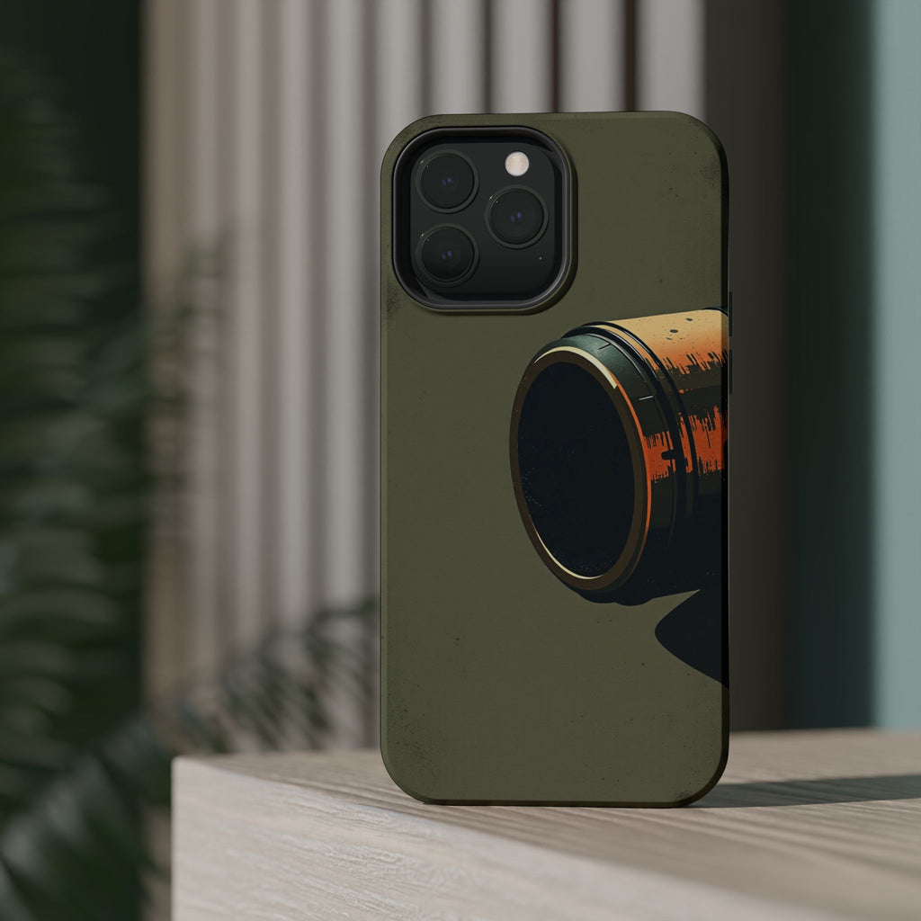 iPhone Charcoal And Copper Vintage Postcard Slim Everyday Designer Case · iPhone