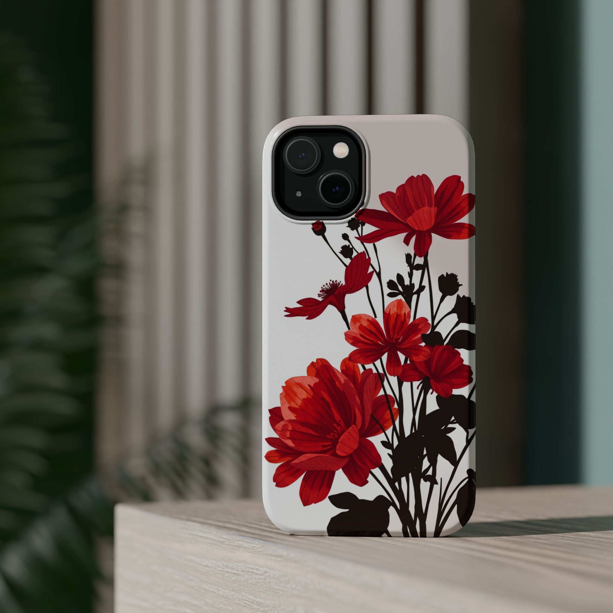 iPhone Floral Silhouette Cinematic Art Slim Snap Case · iPhone Case