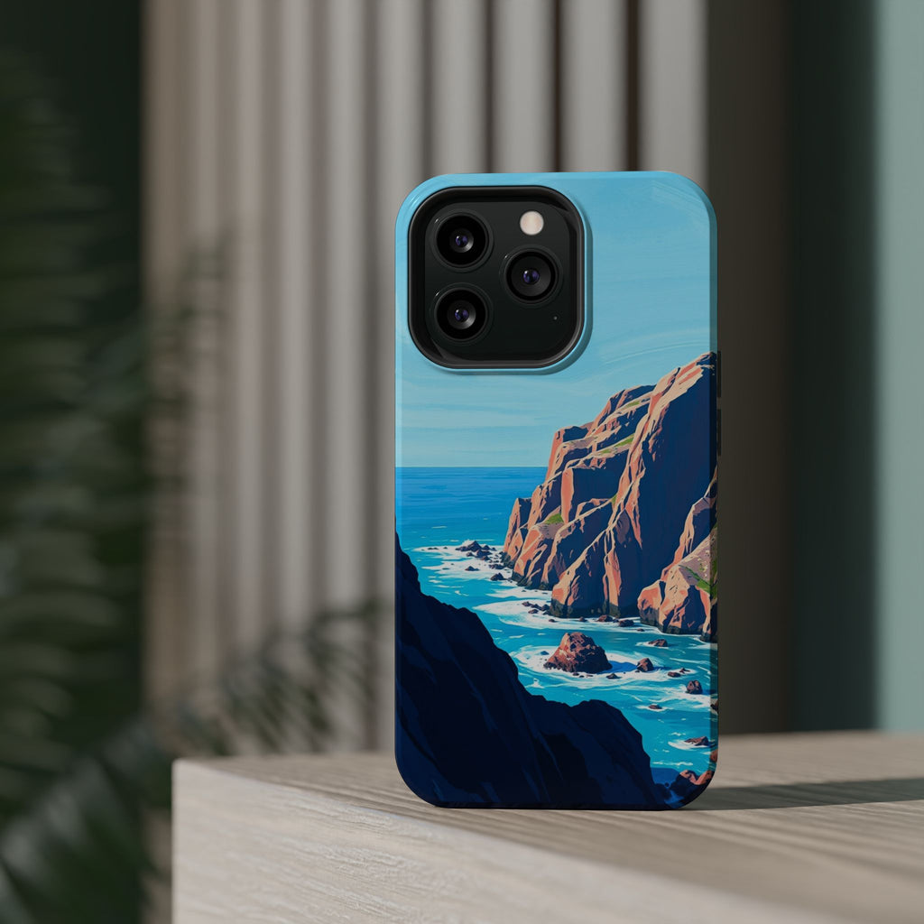 iPhone Rocky Coastline Oil Painting Impressionist iPhone Clean Minimal · iPhone