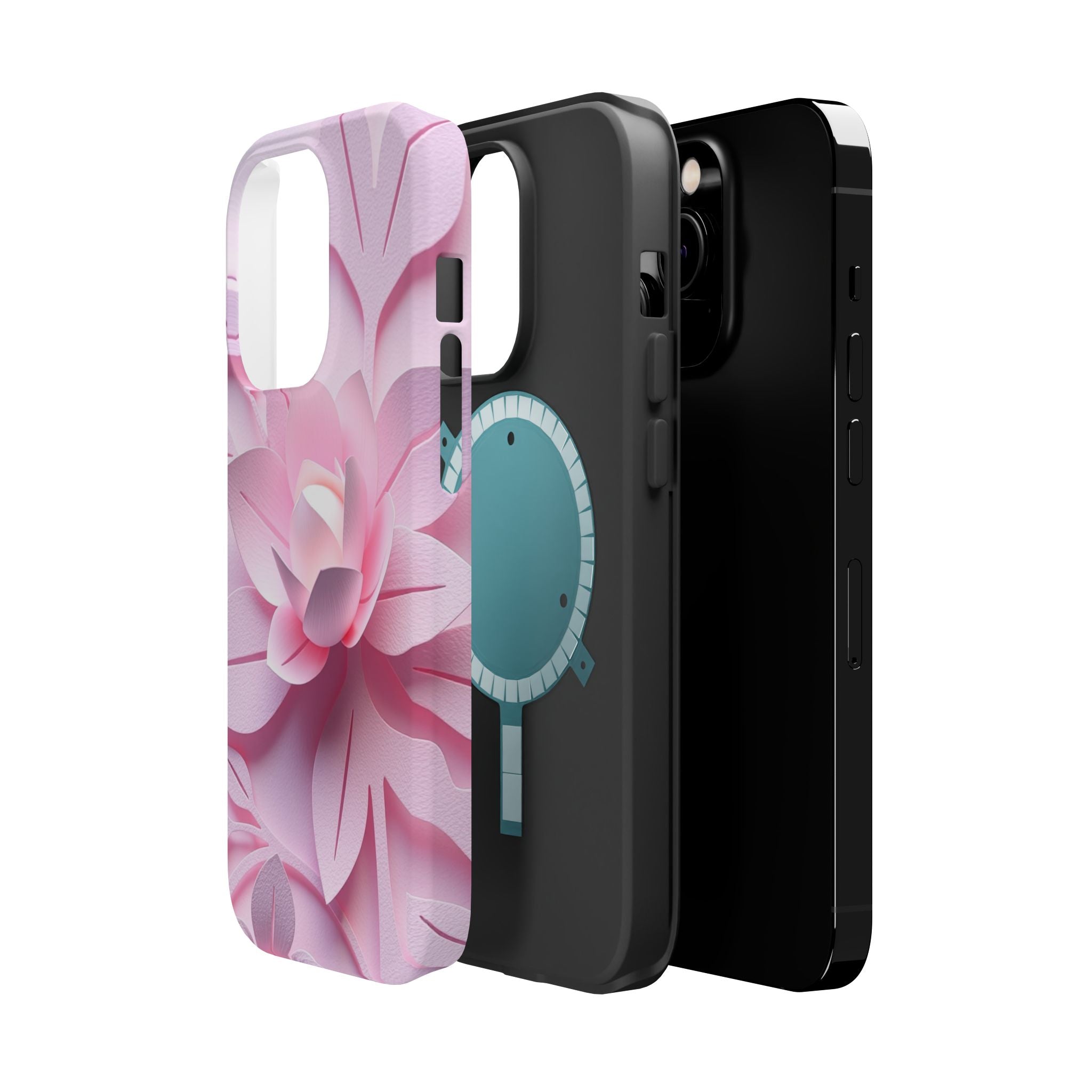 iPhone Floral Geometric Paper Cut Art Slim Everyday Designer Case · iPhone Case