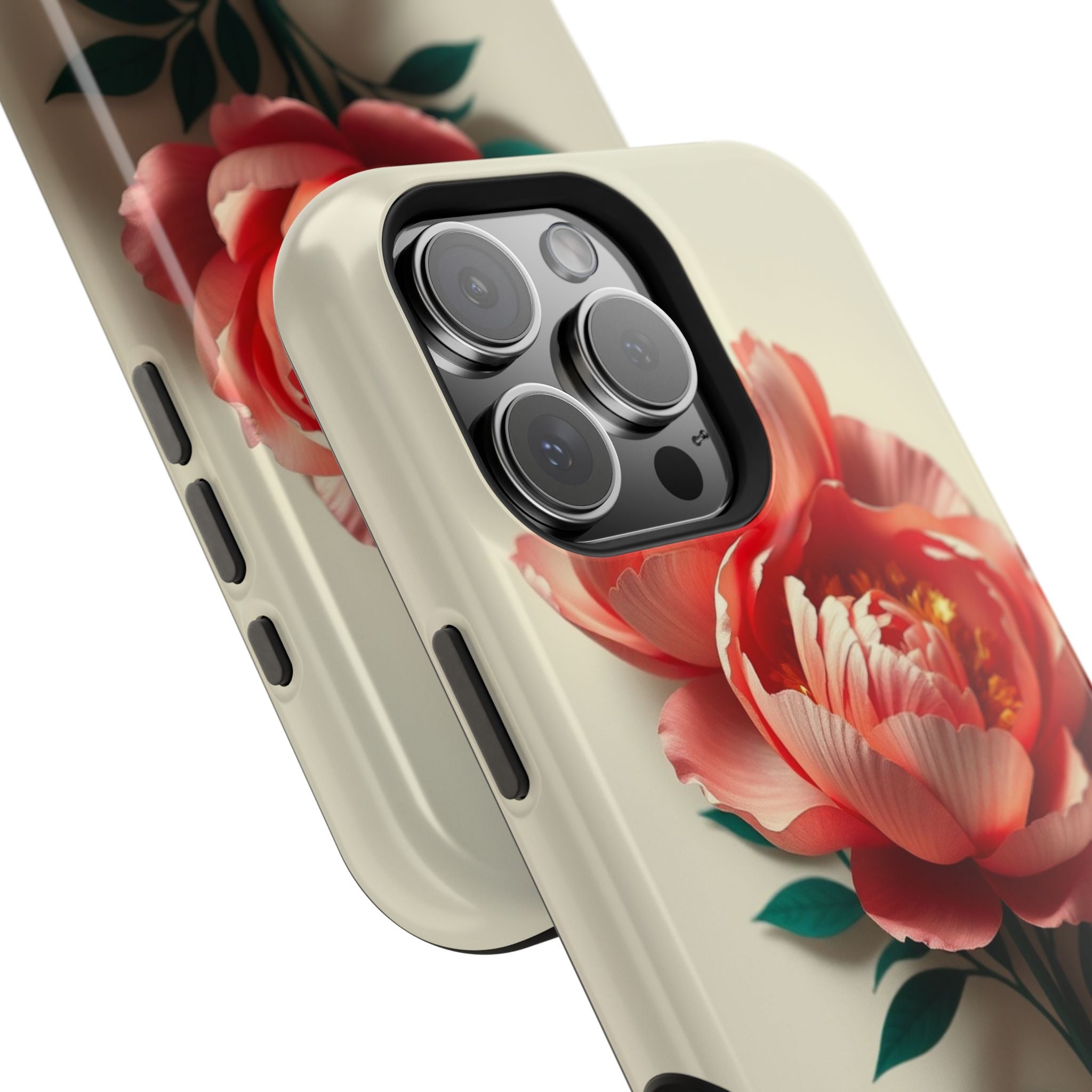 iPhone Emerald Green And Gold Peony Bouquet Slim iPhone Everyday · iPhone Case