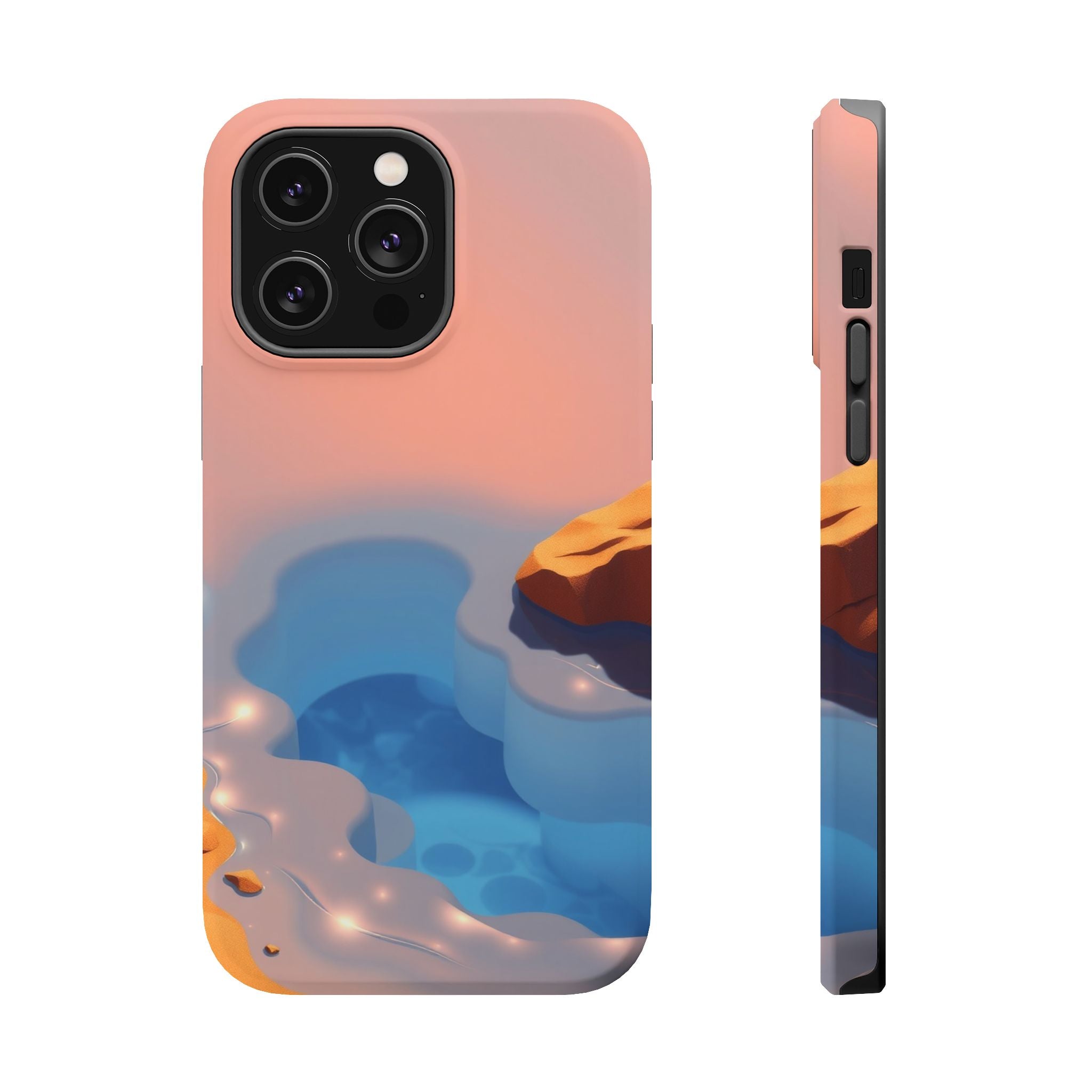 iPhone Burnt Orange And Sand Tidal Pool Slim Everyday iPhone Designer · iPhone C