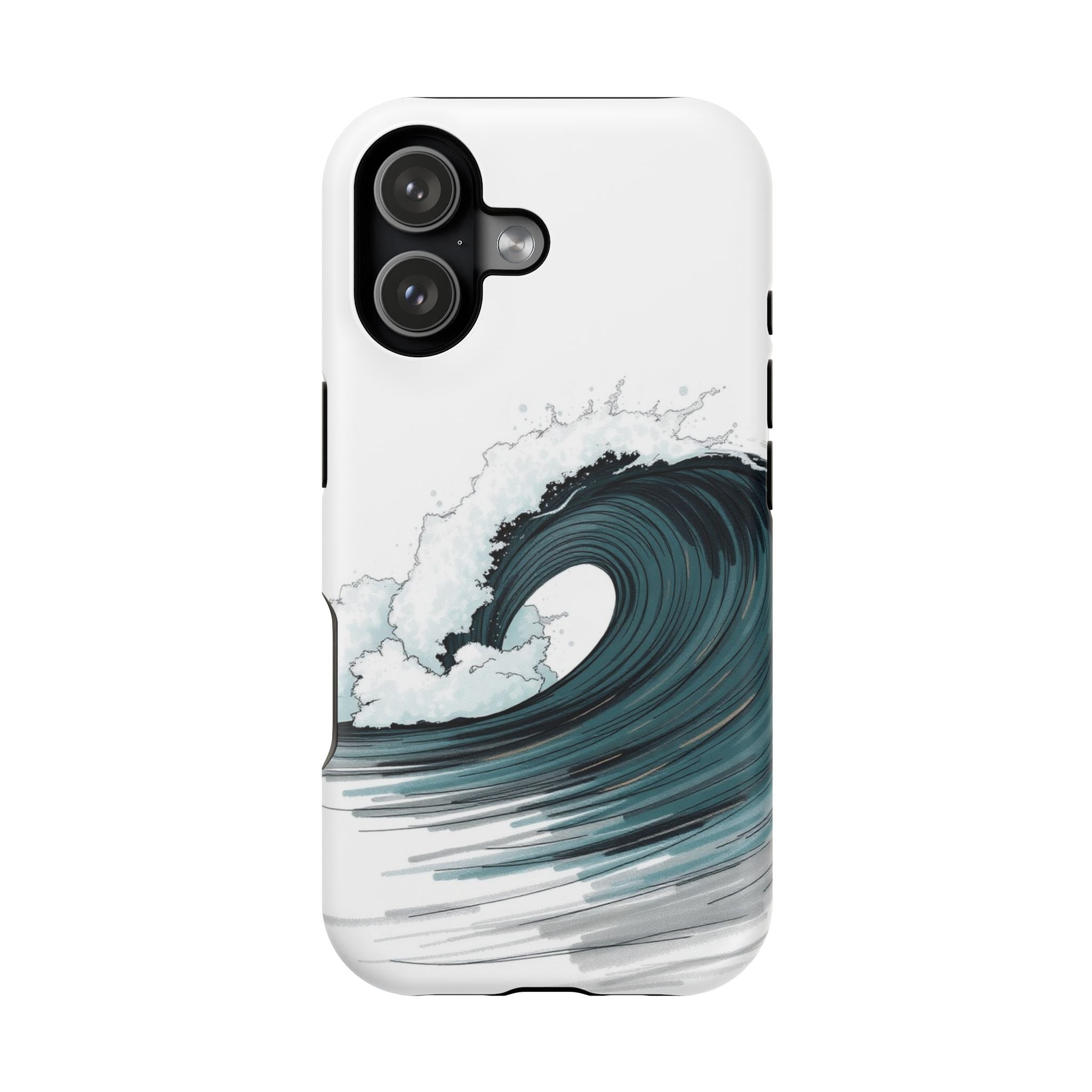 iPhone Ocean Wave Crash Hand-Drawn Sketch Slim iPhone Everyday Designer · iPhone