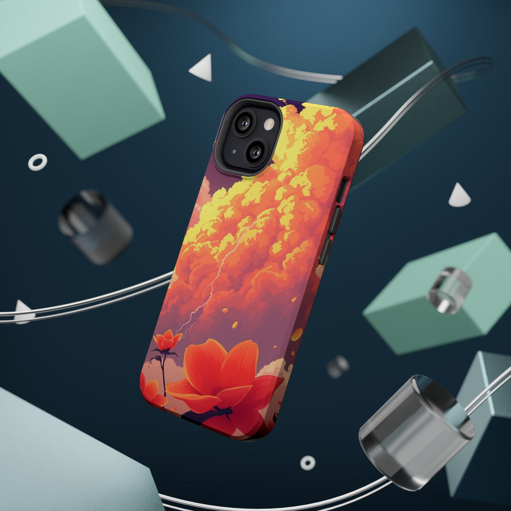 iPhone Sunset Amber And Peach Petal Storm Slim iPhone Everyday Designer · iPhone