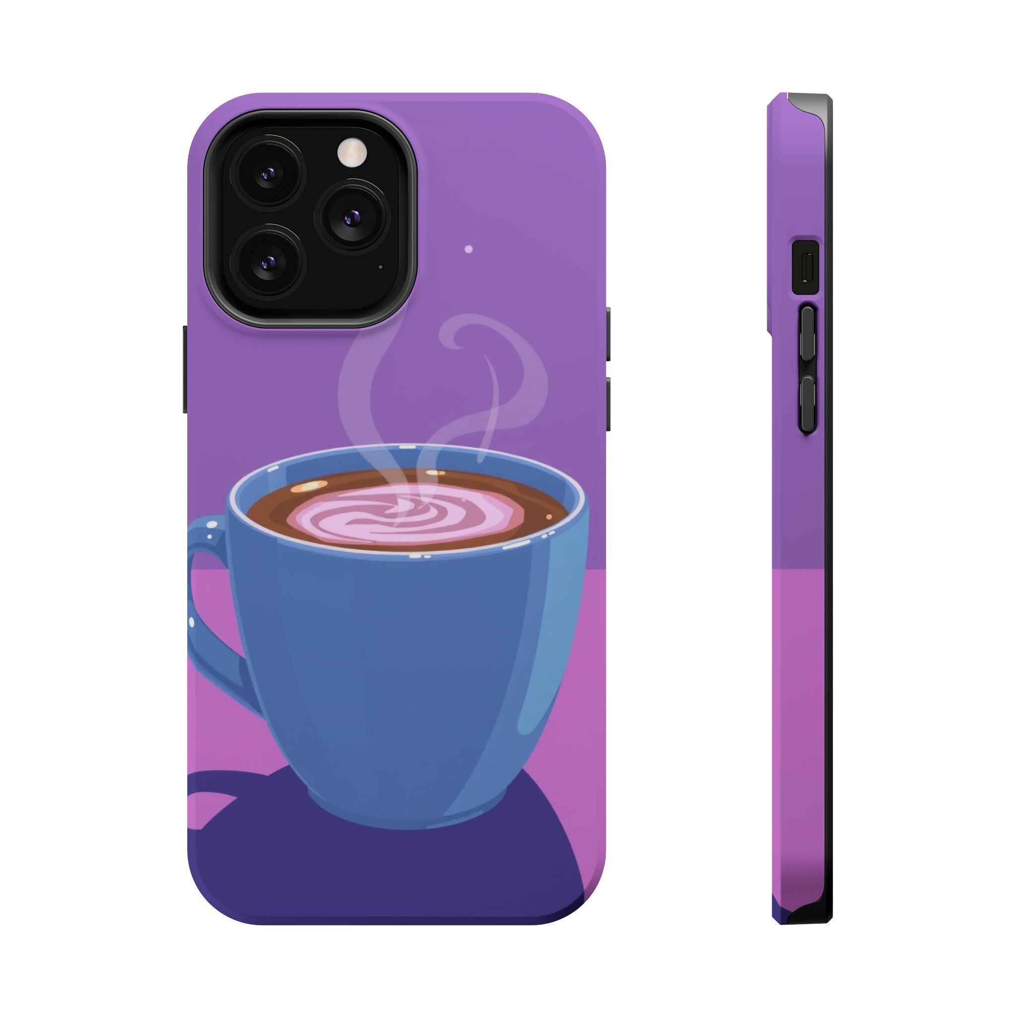 iPhone Emotional Support Coffee Pixel Art -Bit Soft Finish Everyday Case · iPhon