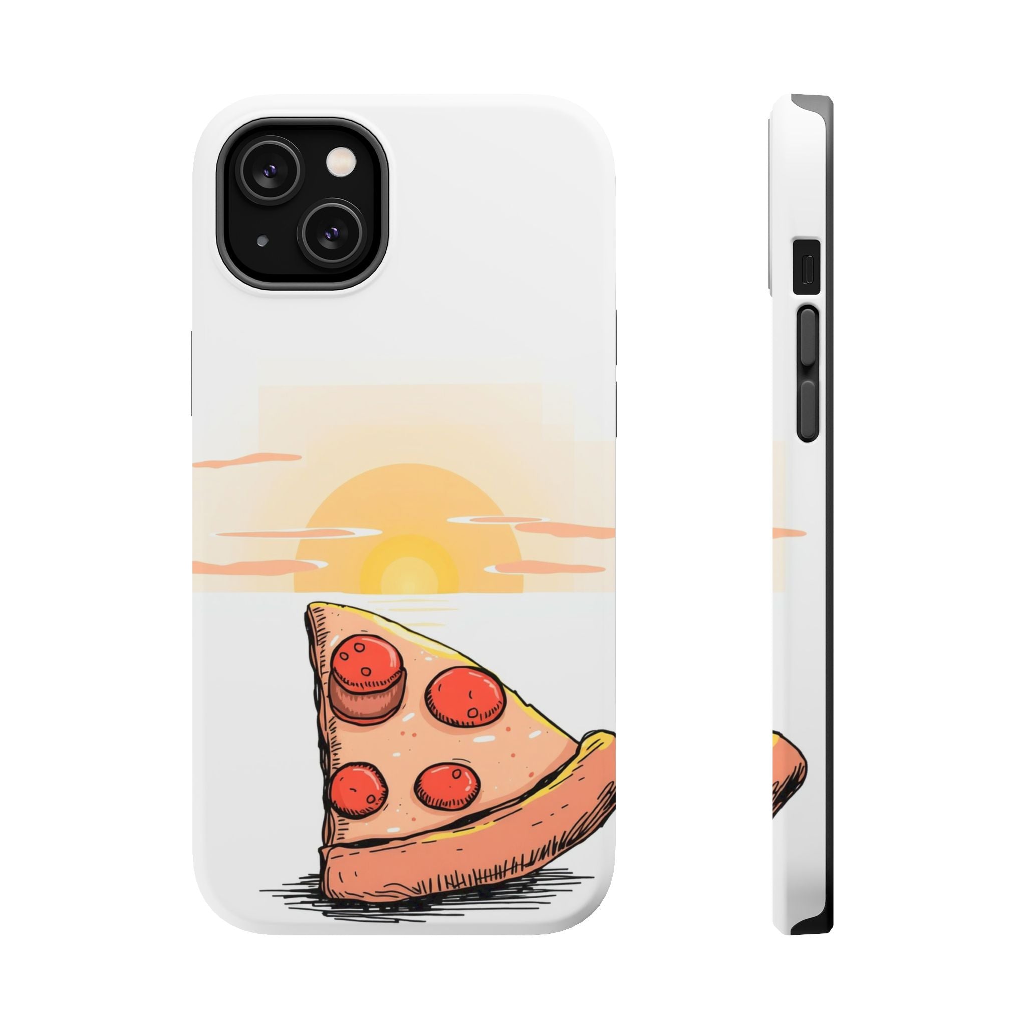 iPhone Earthy Pizza Slice Sunset Design Slim Everyday Designer Case · iPhone Cas