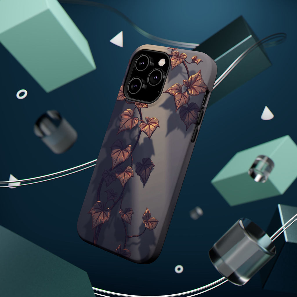 iPhone Charcoal And Copper Art Nouveau Vine Soft iPhone 13 Finish · iPhone Case