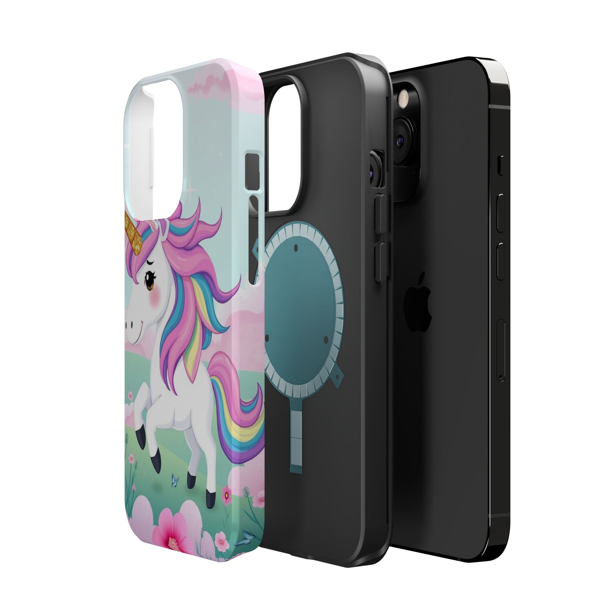 iPhone Rainbow Unicorn Kids Fun Soft iPhone Phone Case Gift Finish · iPhone Case