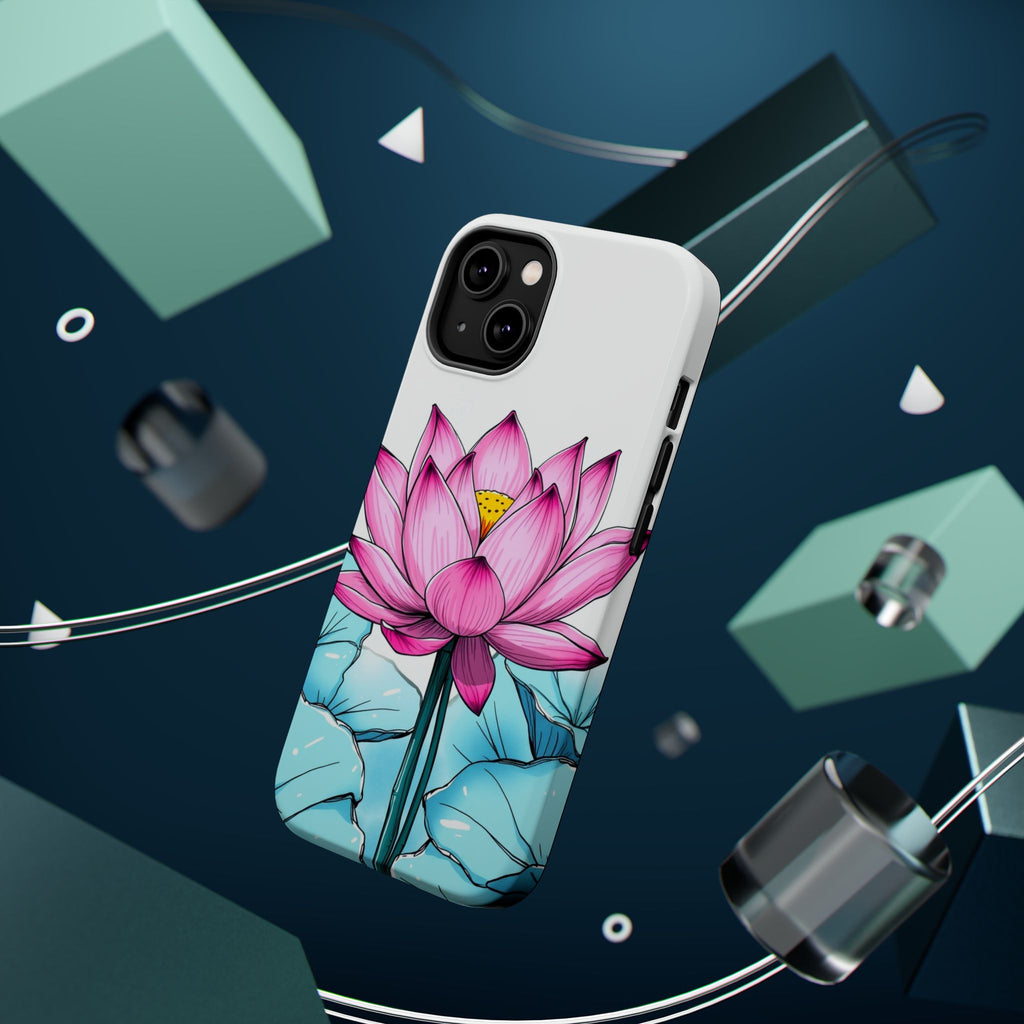 iPhone Vibrant Lotus Pond Design Bold Modern Everyday Snap Case · iPhone Case