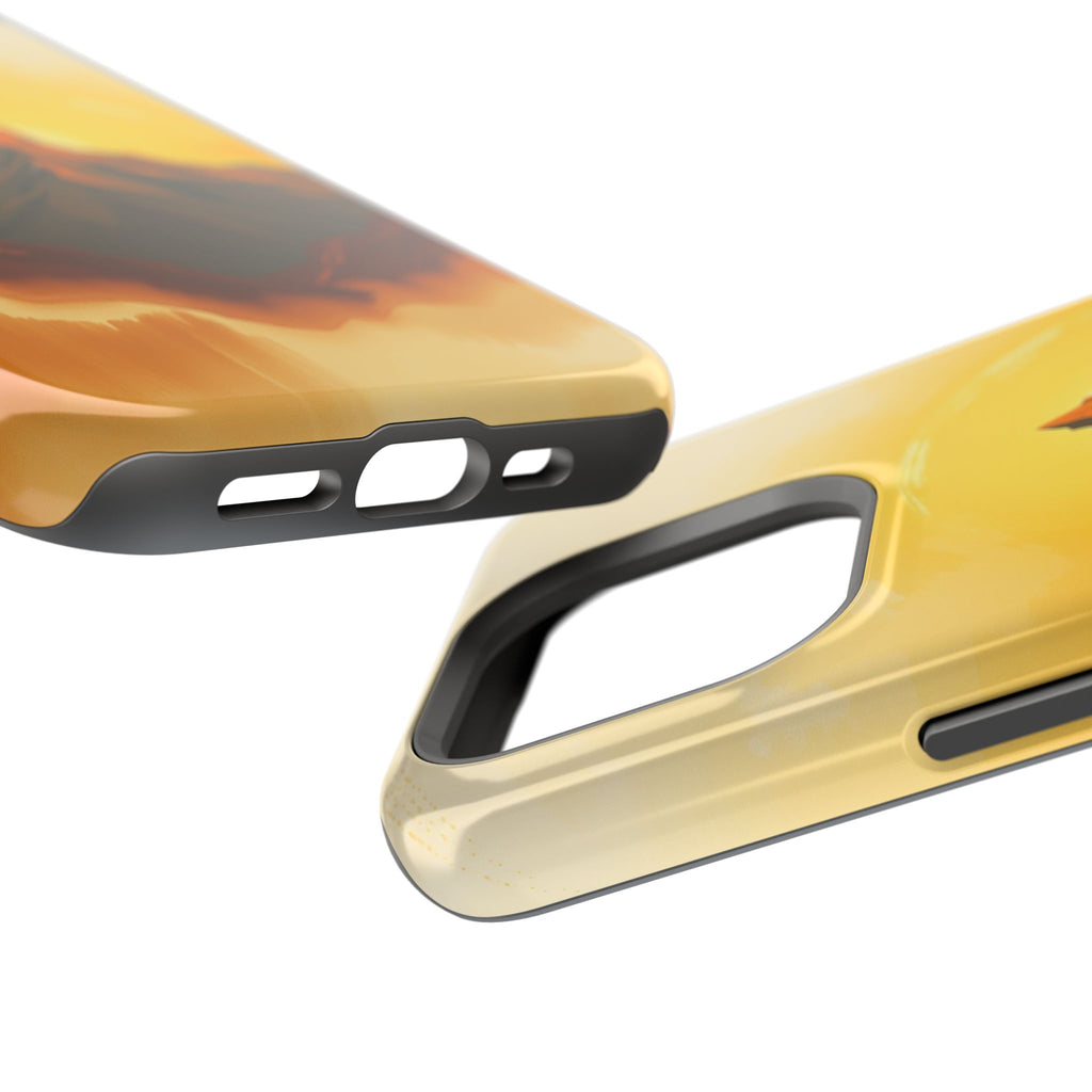 iPhone Mustard And Rust Mountain at Sunrise Slim iPhone Everyday · iPhone Case