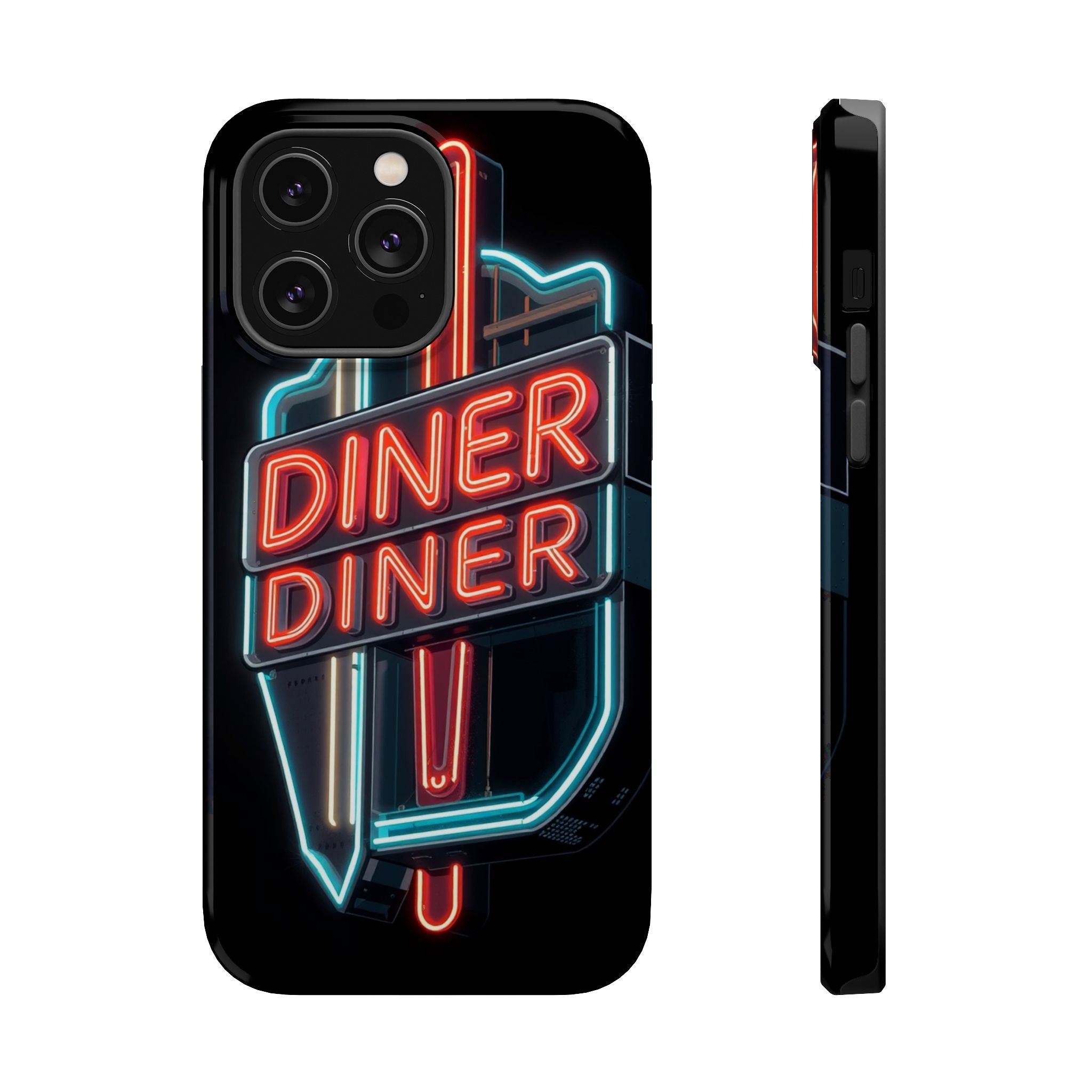 iPhone Neon Diner Sign Electric Art Slim Everyday Designer Case · iPhone Case