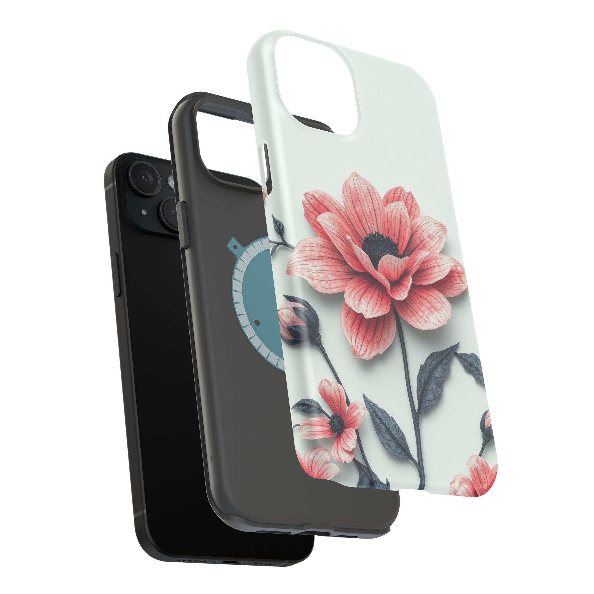 iPhone Dreamy Floral Ink Wash Design Slim Everyday iPhone 12 Designer · iPhone C