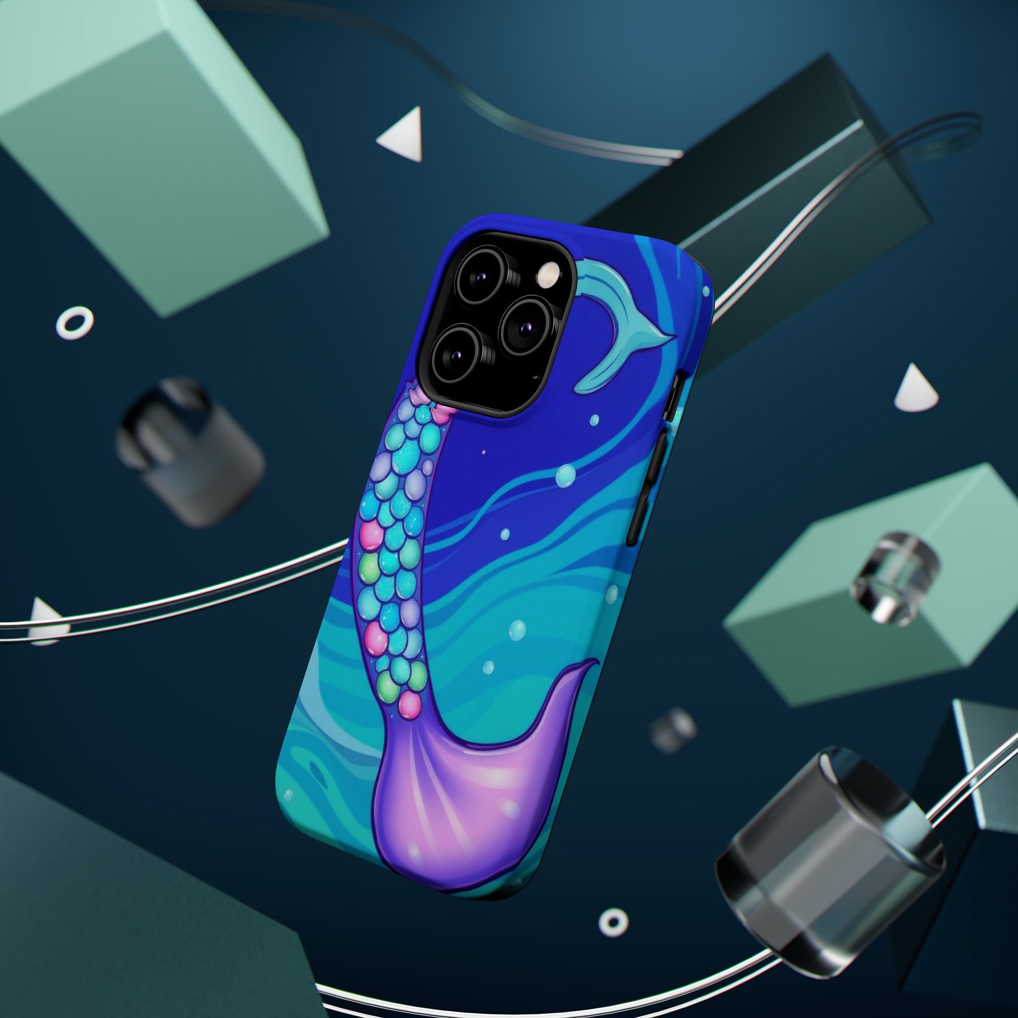 iPhone Mermaid Tail Swirl Kids Fun iPhone Phone Case Gift Artistic · iPhone Case