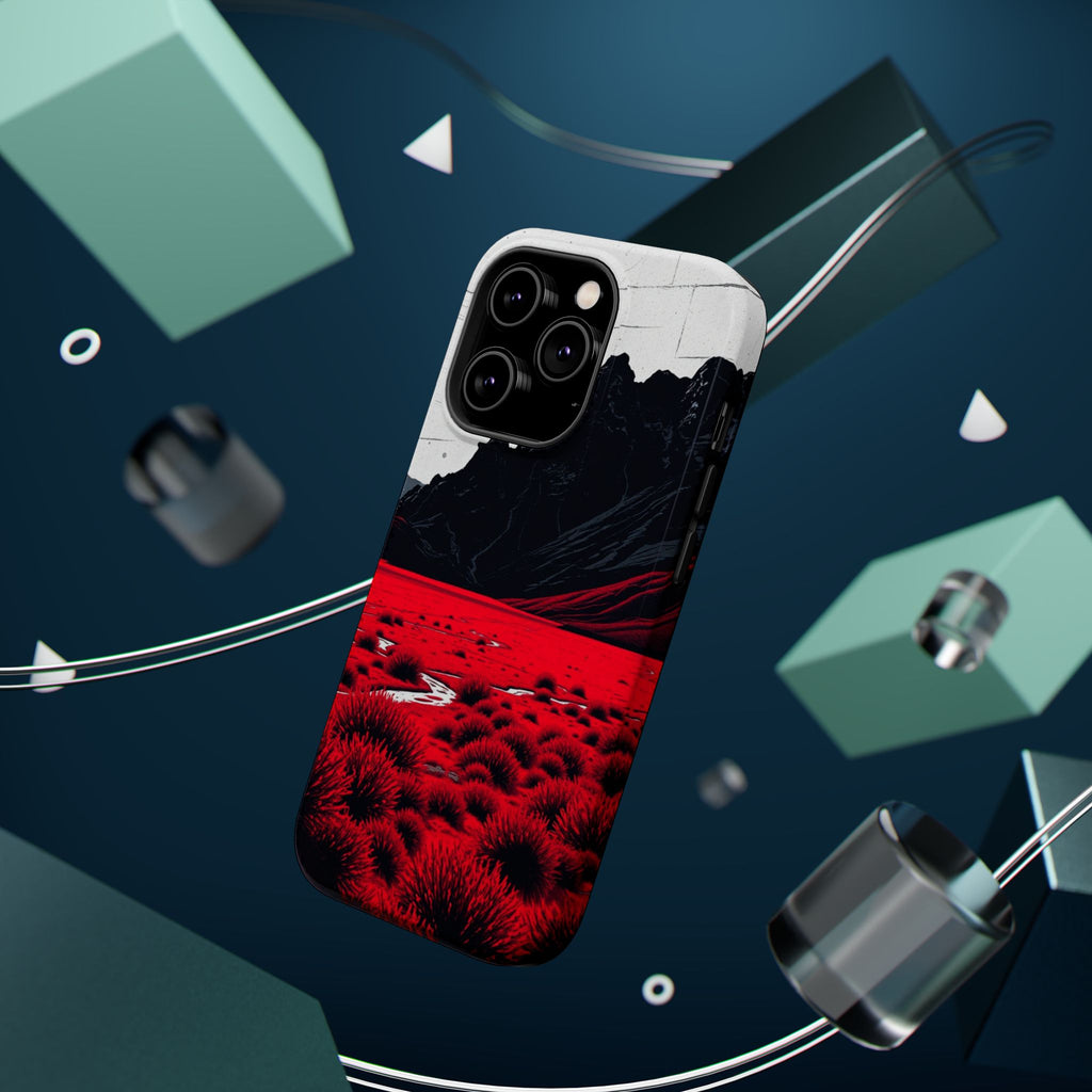 iPhone Black And Crimson Tundra Expanse Slim Everyday iPhone 15 · iPhone Case