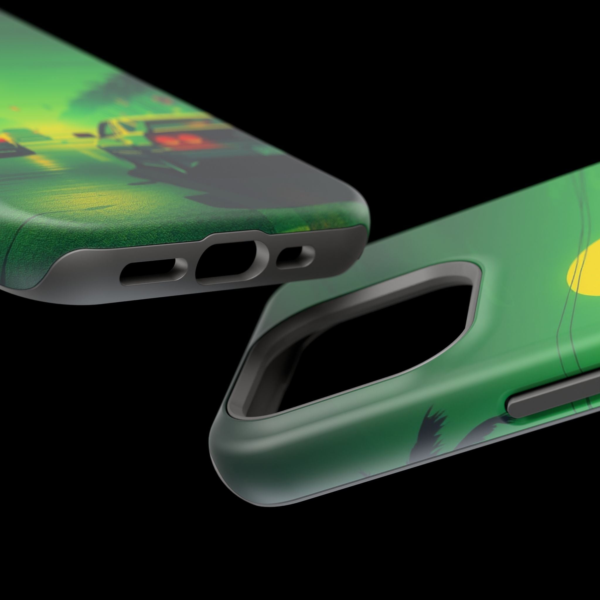 iPhone Dreamy Sunset Drive 80s Design Slim Everyday Designer Case · iPhone Case