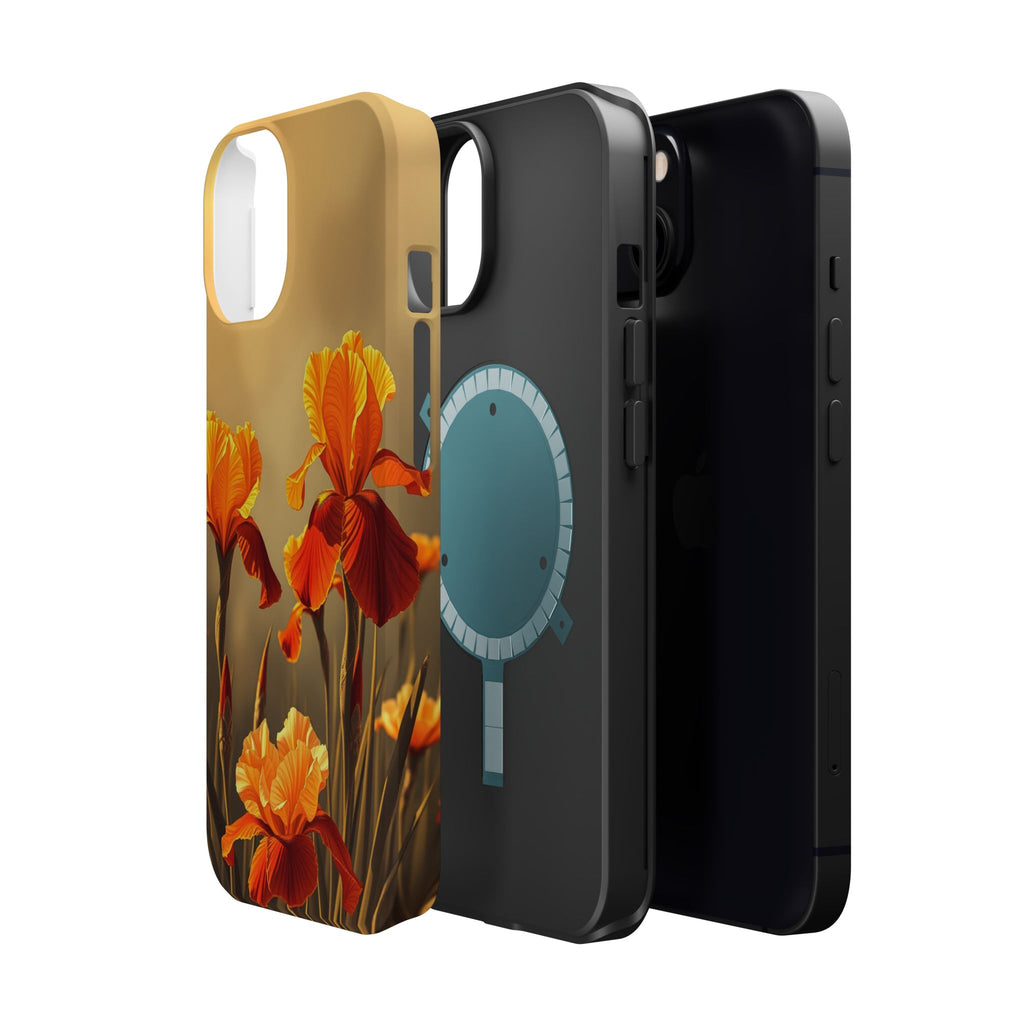 iPhone Iris Garden Gold Foil Luxury Slim Everyday Designer Case · iPhone Case