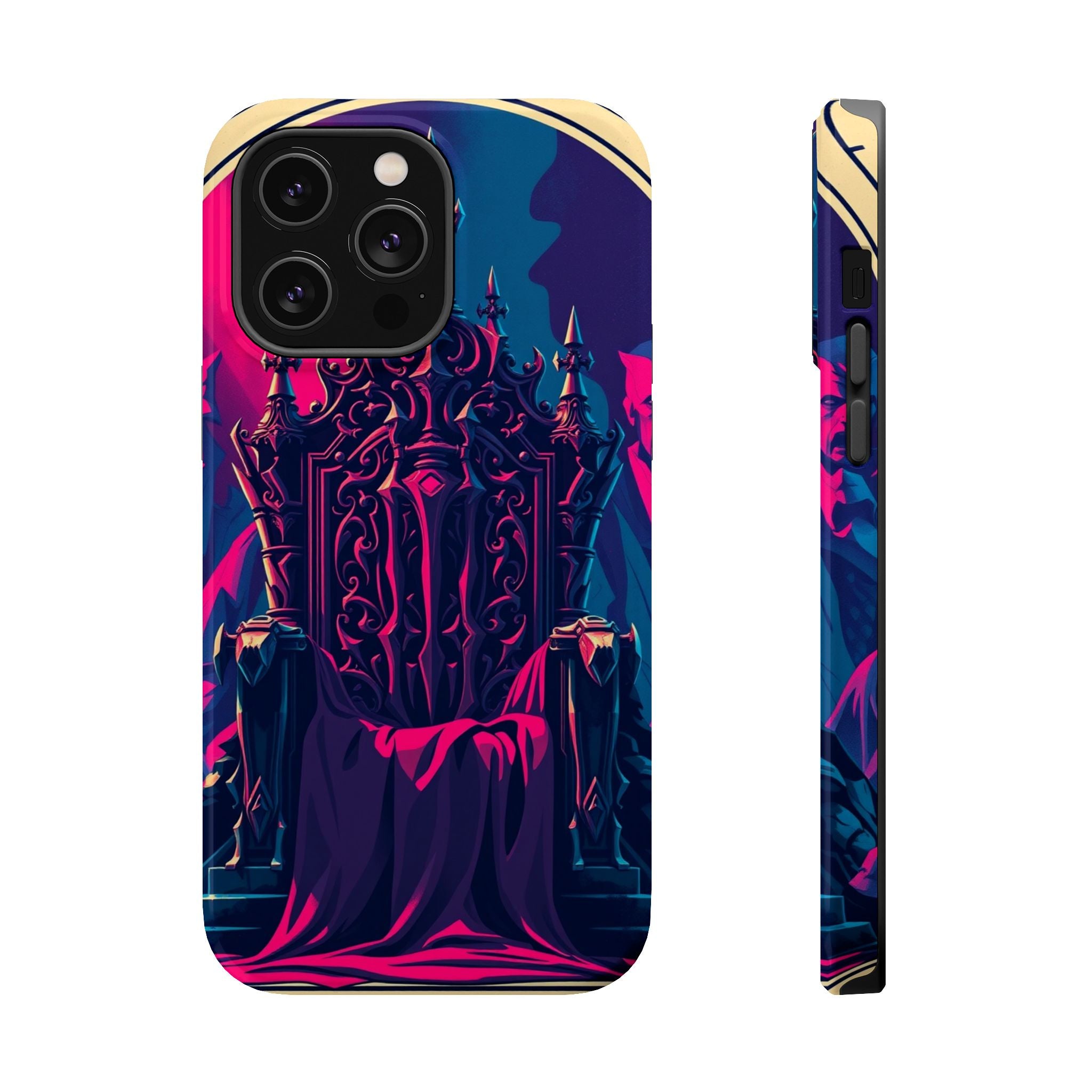 iPhone Lich King Throne Vintage Retro Poster Slim Everyday Designer Case · iPhon