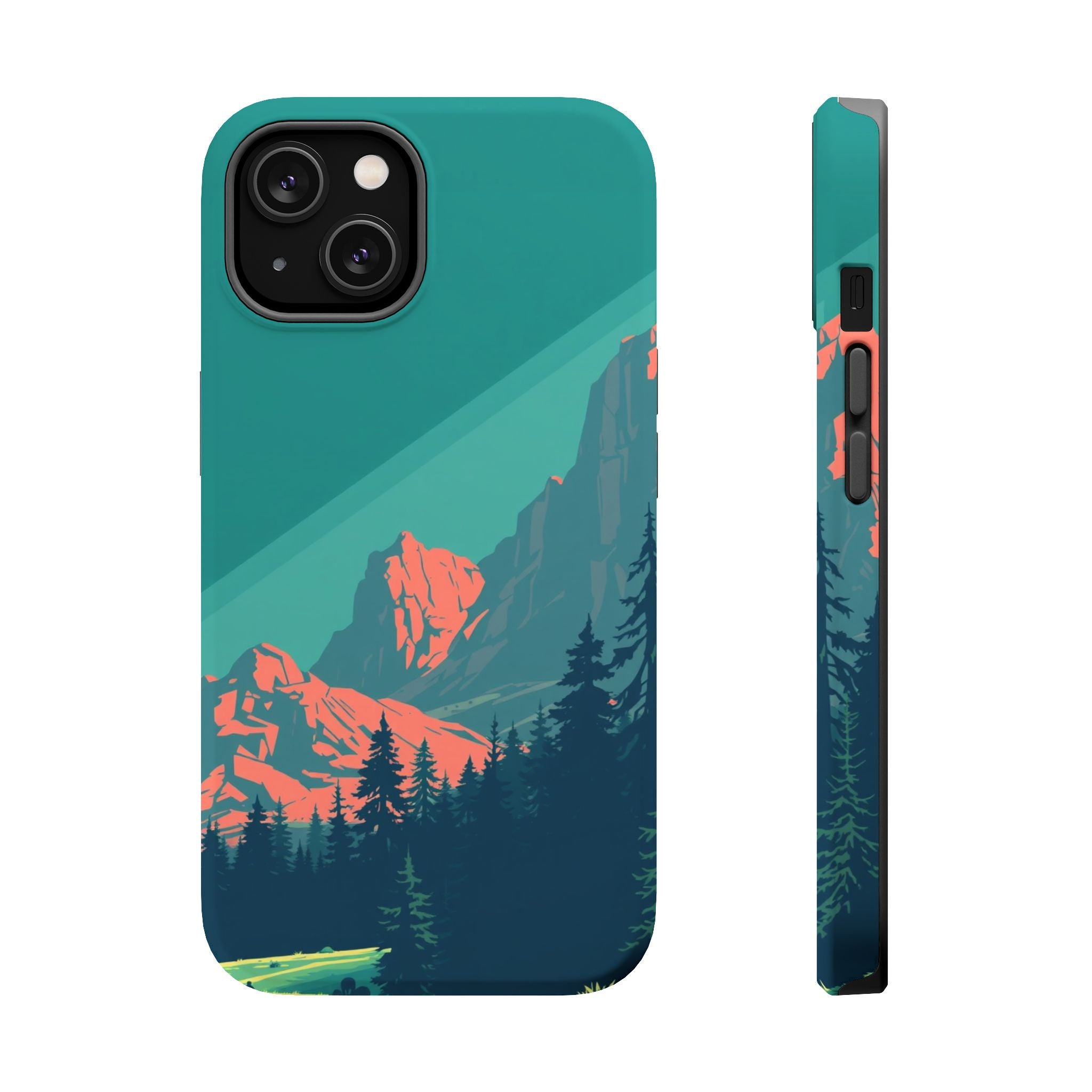 iPhone Pine Ridge Pixel Art -Bit Bold Modern Everyday Snap Case · iPhone Case