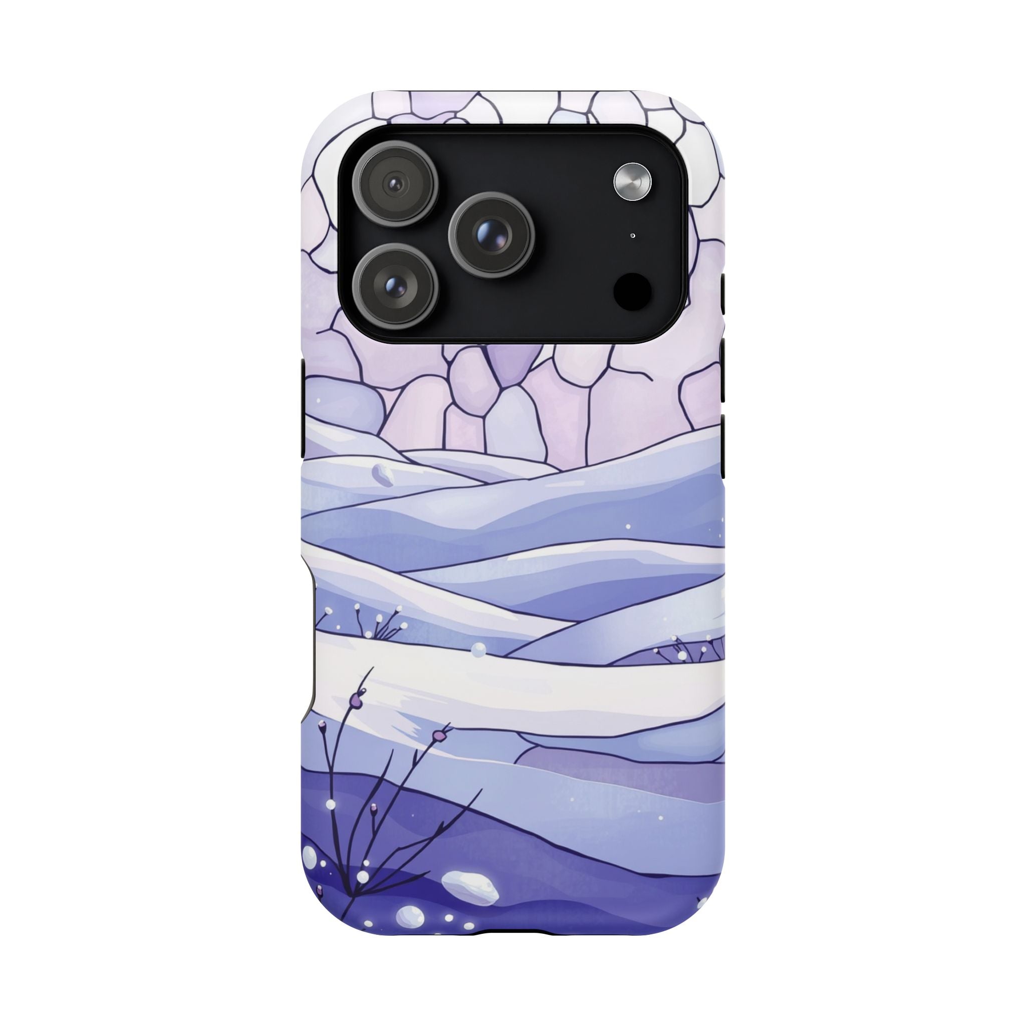 iPhone Snow Field Electric Art 11 Bold Modern Everyday Snap Case · iPhone Case